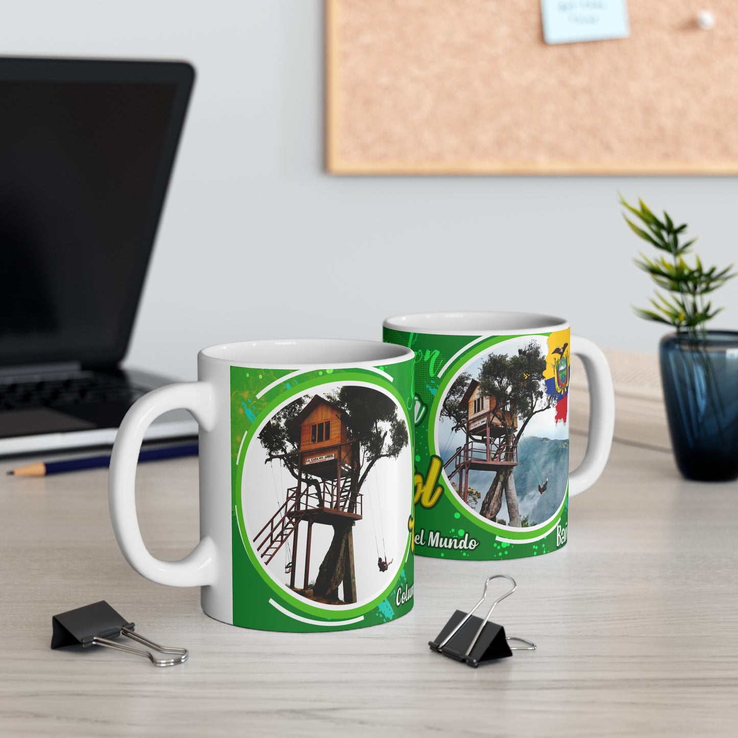Ecuador Tree House Mug, Casa del Árbol Coffee Cup, Eco-Friendly Travel Gift, Adventure Souvenir, Unique Experience Mug, Taza Ecuador
