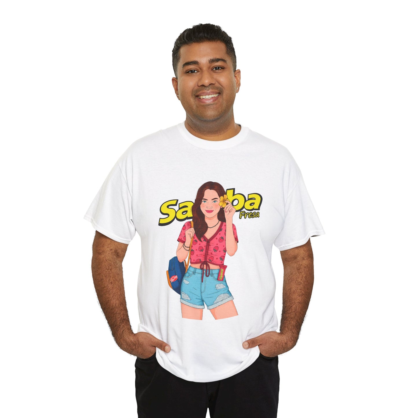 Samba Vibes Unisex Cotton Tee, Casual Summer Shirt, Beachwear, Gift for Music Lovers, Festival Fashion, Camiseta Venezuela