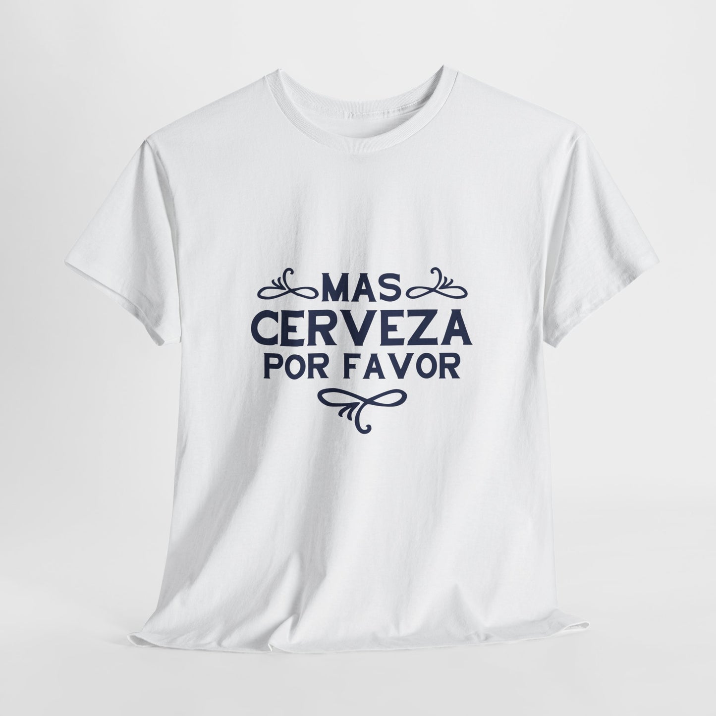 Funny Beer Lover Unisex Tee, Gift for Dad, Birthday Party Shirt, Casual Drinking Top, Humor T-Shirt, Mas Cerveza