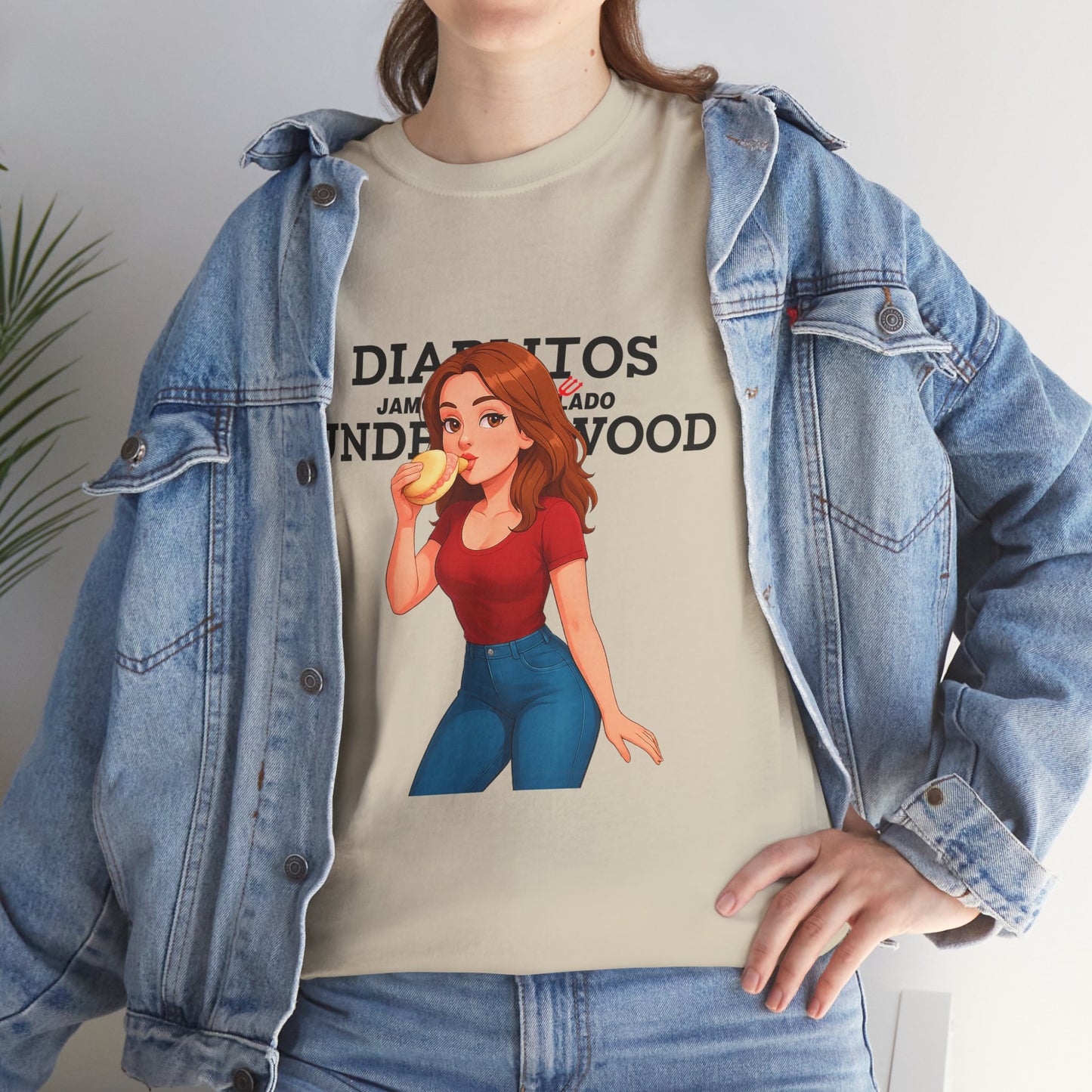 Playful Unisex Heavy Cotton Tee, Graphic T-Shirt, Funny Quote Tee, Gift for Friends, Casual Wear, Summer Outing, Camiseta Venezuela