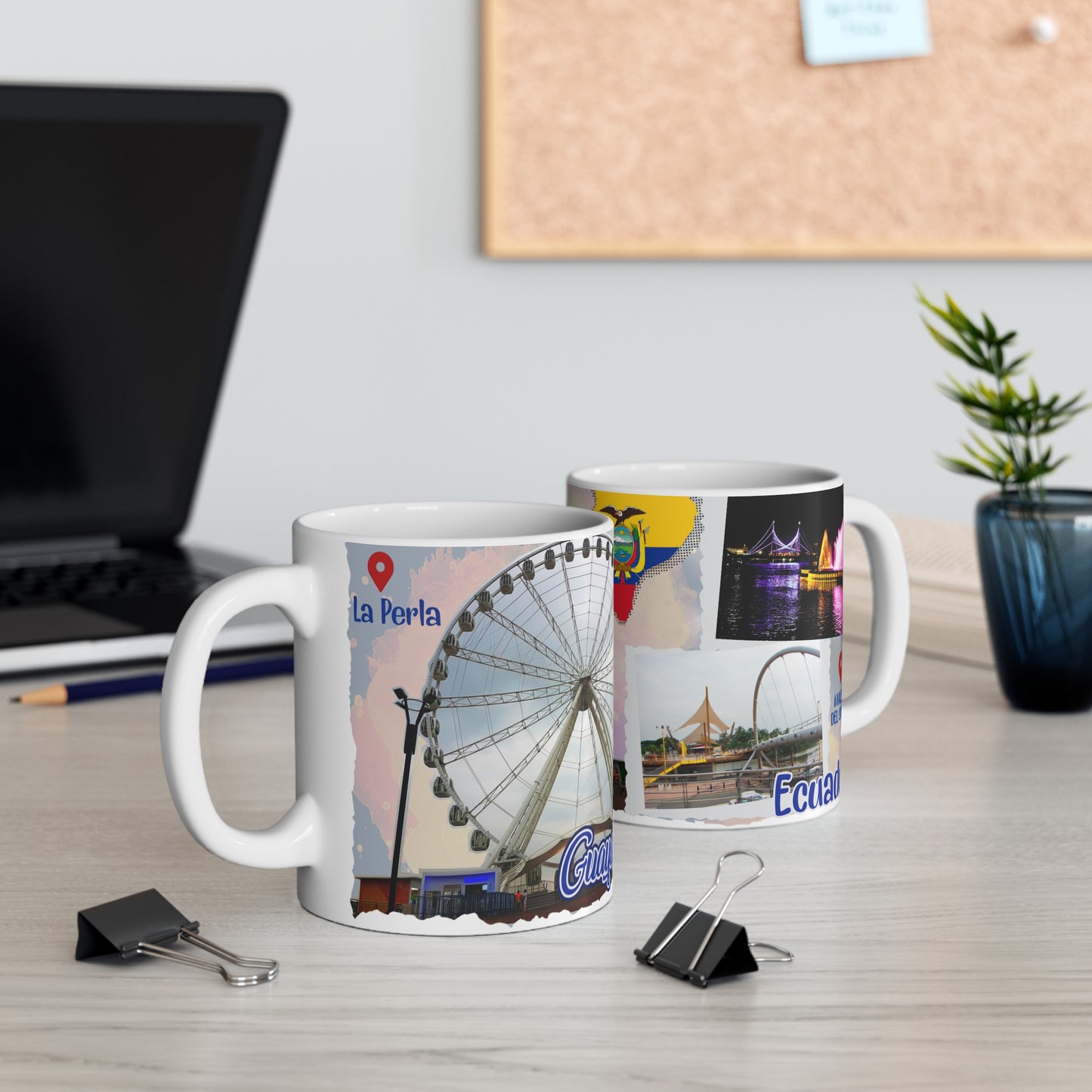 Guayaquil 11oz Mug, Travel Souvenir, Coffee Lover Gift, Ecuador Mug, Cityscape Drinkware, Fun Travel Keepsake, Taza Ecuador