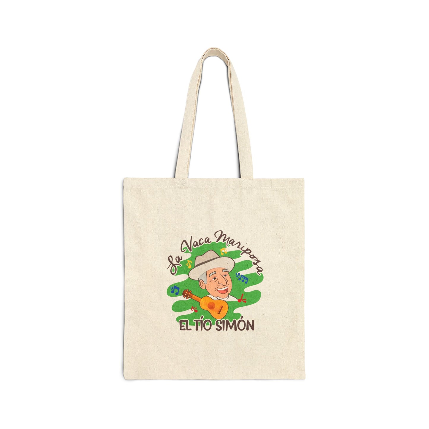 El Tío Simón Cotton Tote Bag - Eco-Friendly, Reusable Shopping Bag, Grocery Tote, Gift for Teachers, Perfect for Festivals