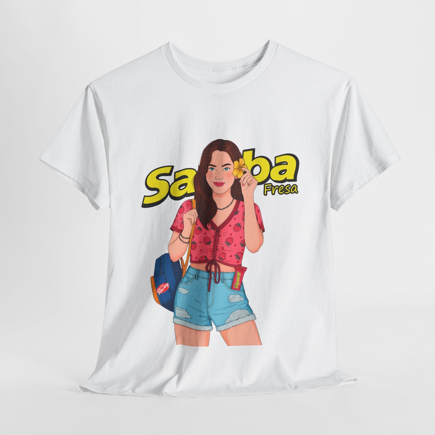 Samba Vibes Unisex Cotton Tee, Casual Summer Shirt, Beachwear, Gift for Music Lovers, Festival Fashion, Camiseta Venezuela