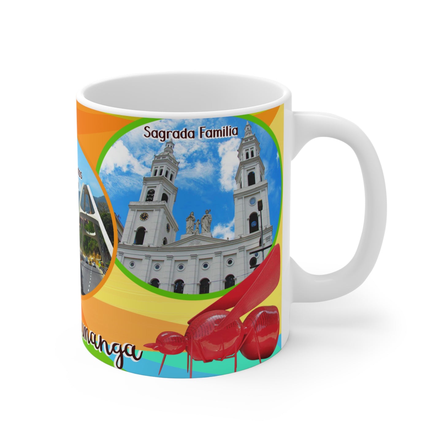 Bucaramanga Travel Mug, Colombian Souvenir Cup, Coffee Lover Gift, Colorful Scenic Mug, Personalized Travel Keepsake