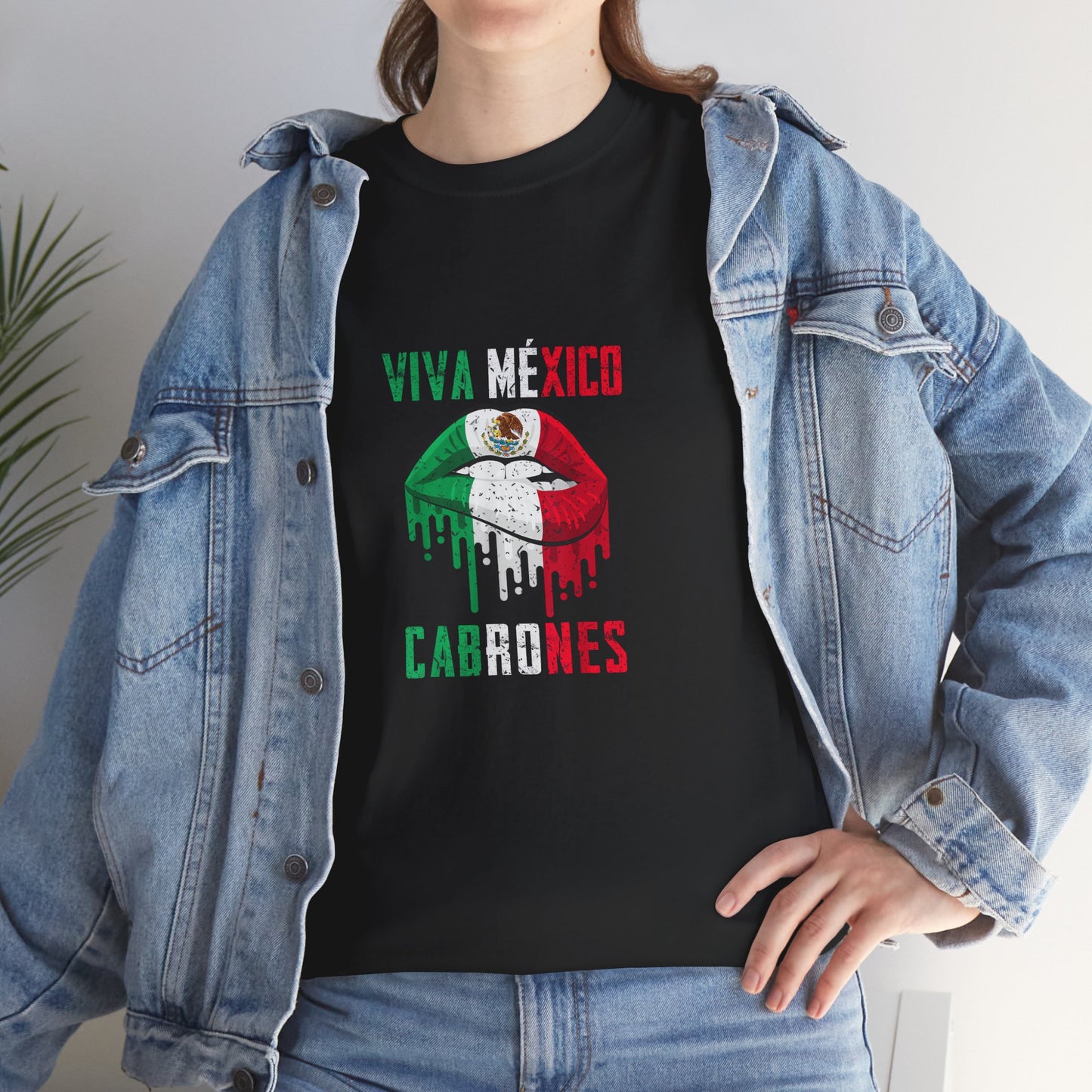 Viva México Cabrones Tee, Unisex Heavy Cotton Shirt, Mexican Pride T-Shirt, Casual Top, Gift for Celebrations