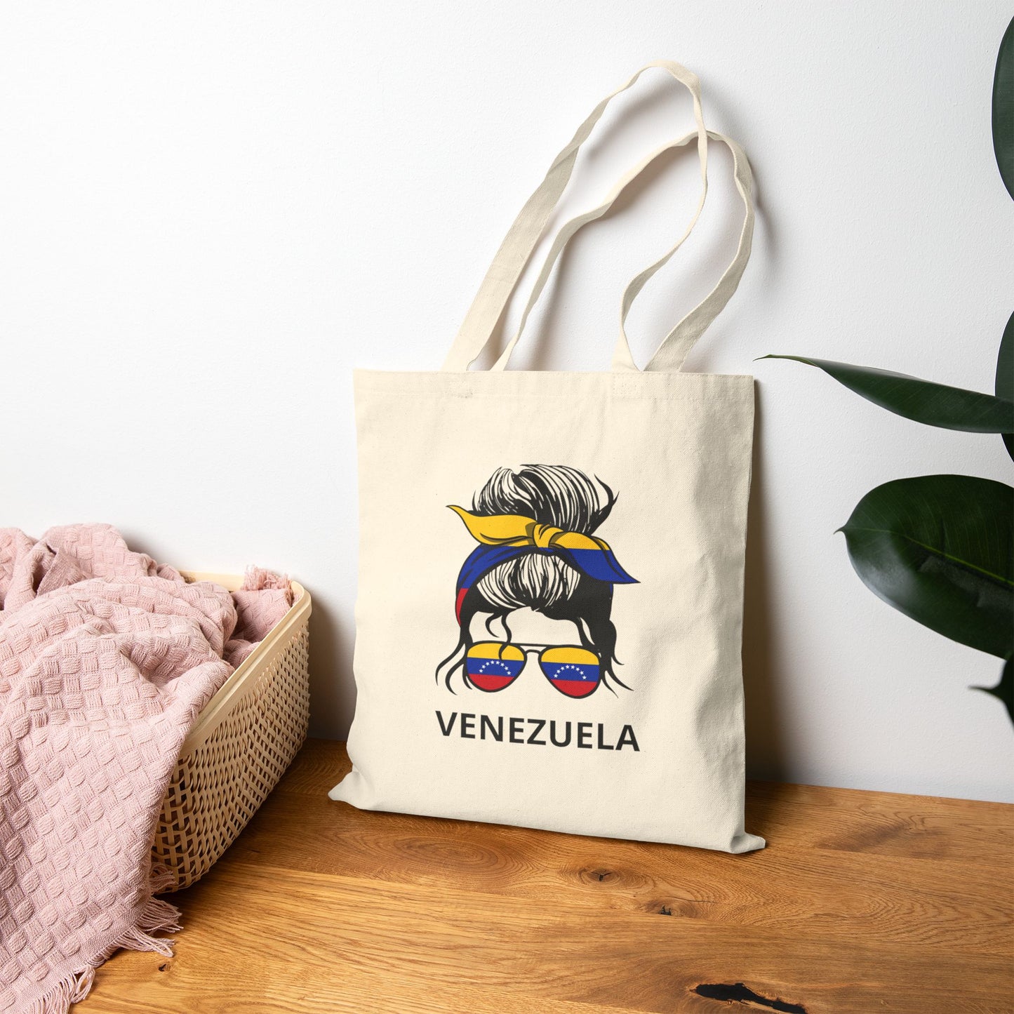 Venezuelan Pride Tote Bag, Eco-Friendly Shopping Bag, Summer Beach Tote, Travel Bag, Gift for Her, Festival Accessory