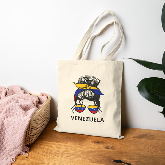 Venezuelan Pride Tote Bag, Eco-Friendly Shopping Bag, Summer Beach Tote, Travel Bag, Gift for Her, Festival Accessory