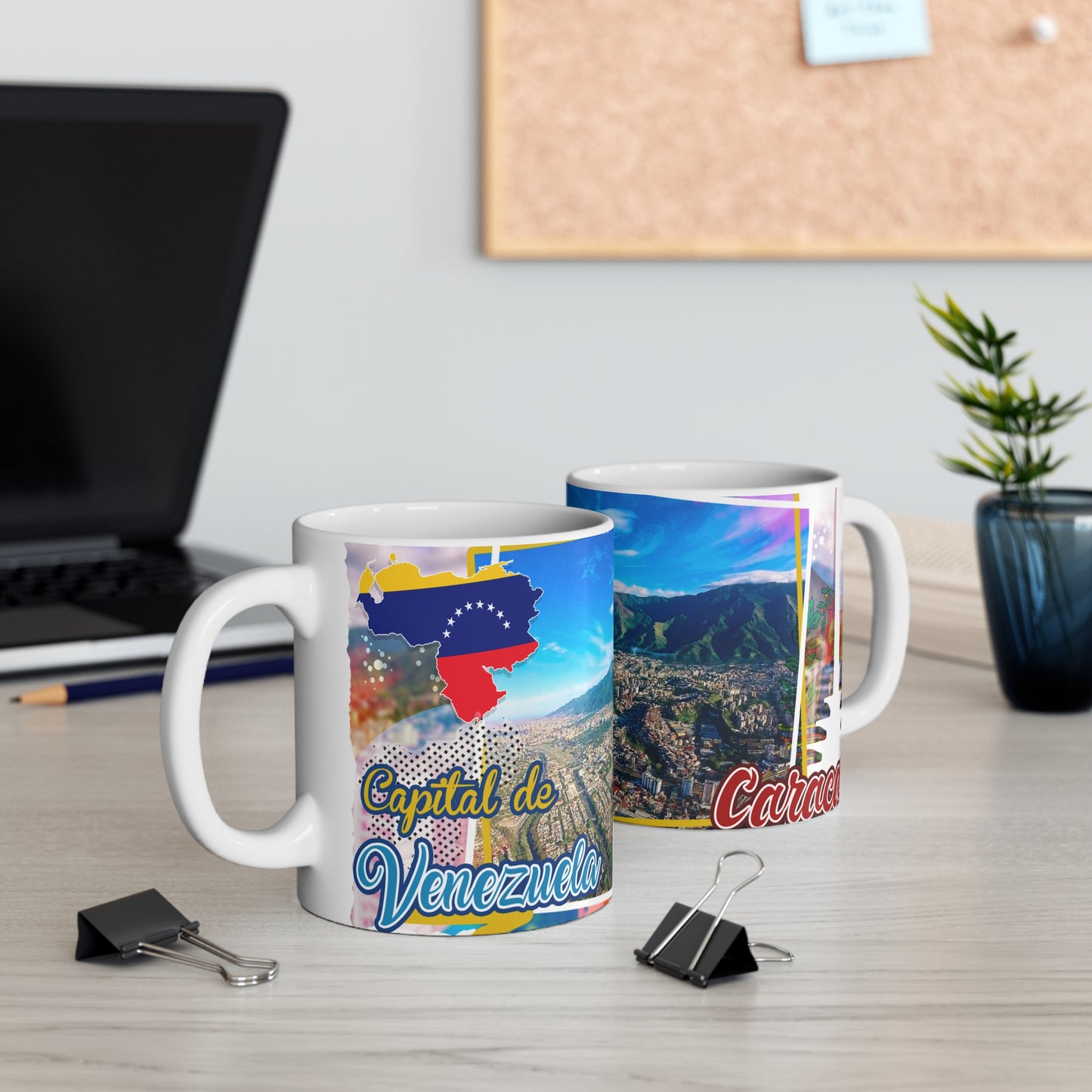 Venezuelan Cityscape 11oz Mug, Coffee Lover Gift, Unique Travel Souvenir, Colorful Home Decor, Personalized Drinkware, Taza Venezuela
