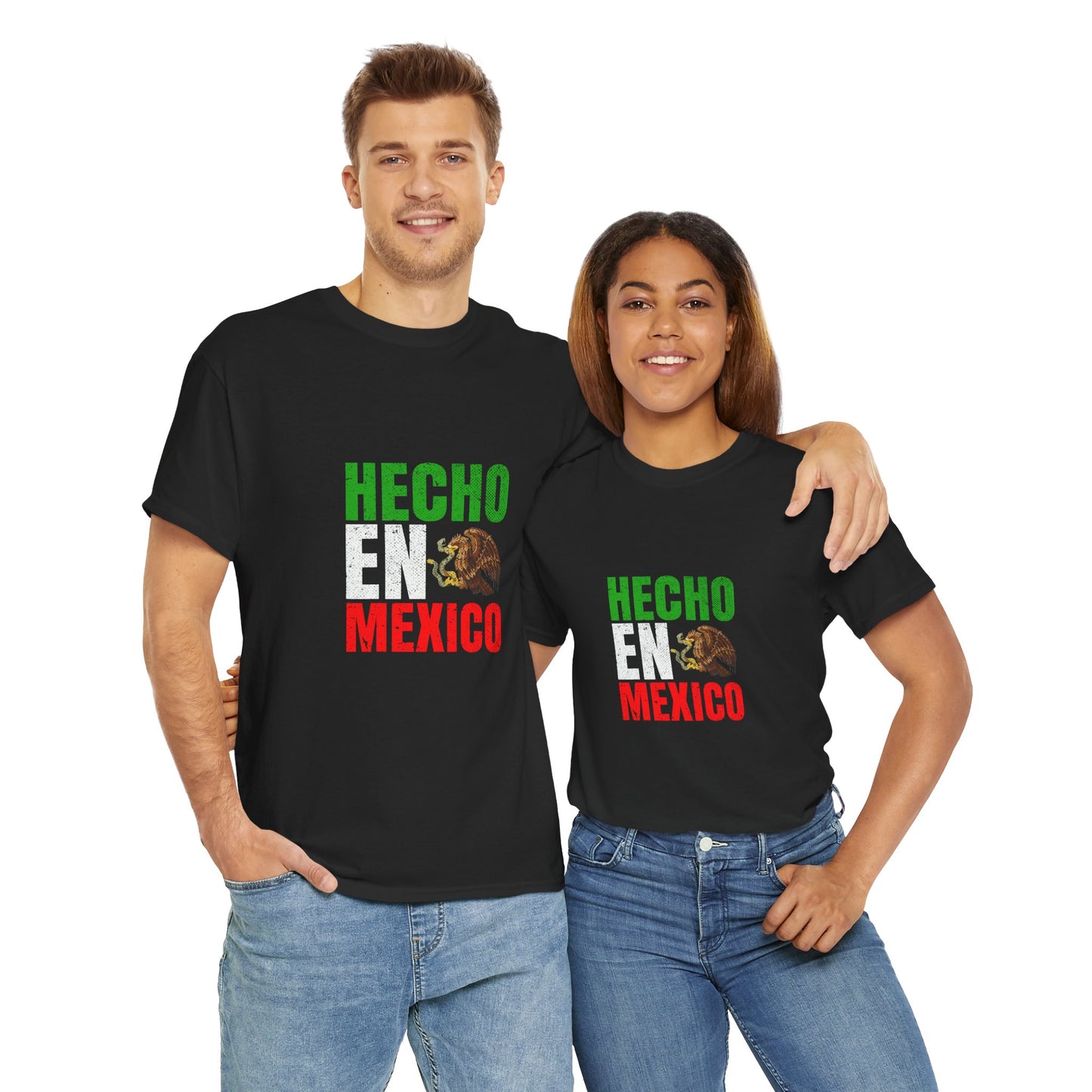 Hecho en Mexico Unisex Heavy Cotton Tee, Casual Tee, Comfortable Shirt, Gift for Him/Her, Mexican Pride Apparel