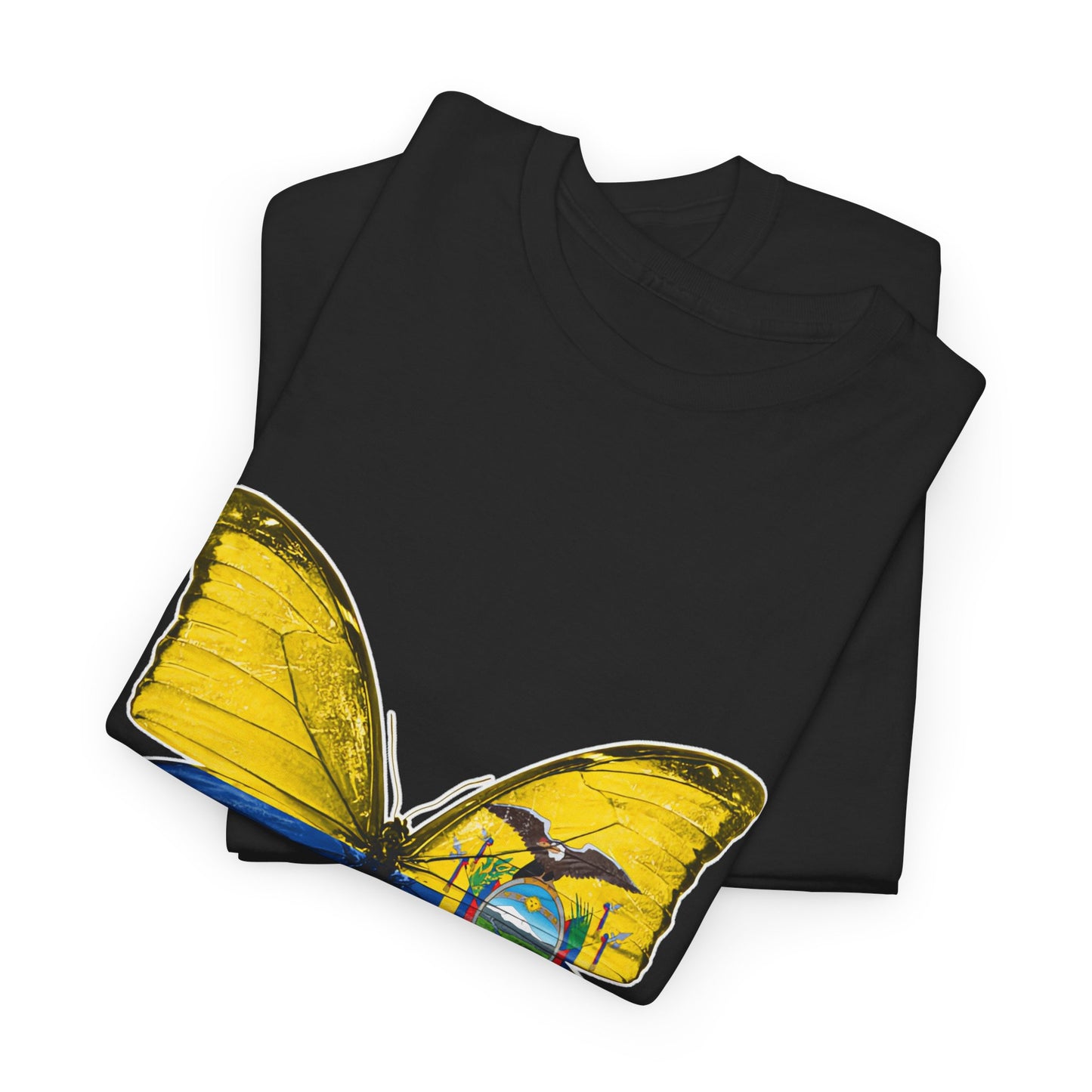 Ecuador Butterfly Tee, Unisex Cotton Shirt, Eco-Friendly Gift, Travel Souvenir, Nature Lover Apparel, Festival Wear, Spring Fashion