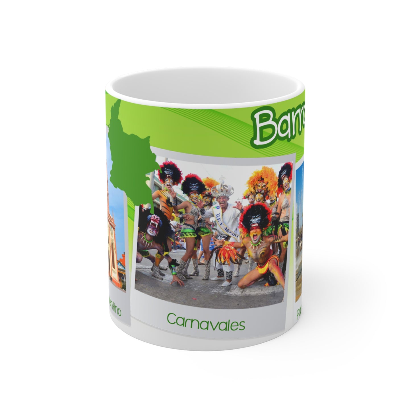 Vibrant Colombia Mug, Travel Souvenir, Coffee Lovers Gift, Colombian Culture, Unique Home Decor, Fun Carnival Art, Barranquilla Mug