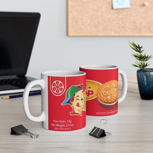 Tip Top Cheerful Mug for Coffee & Tea Lovers, Fun Gift for Birthdays, Holidays, Collectibles, Retro Style Kitchen Decor, Taza Venezuela