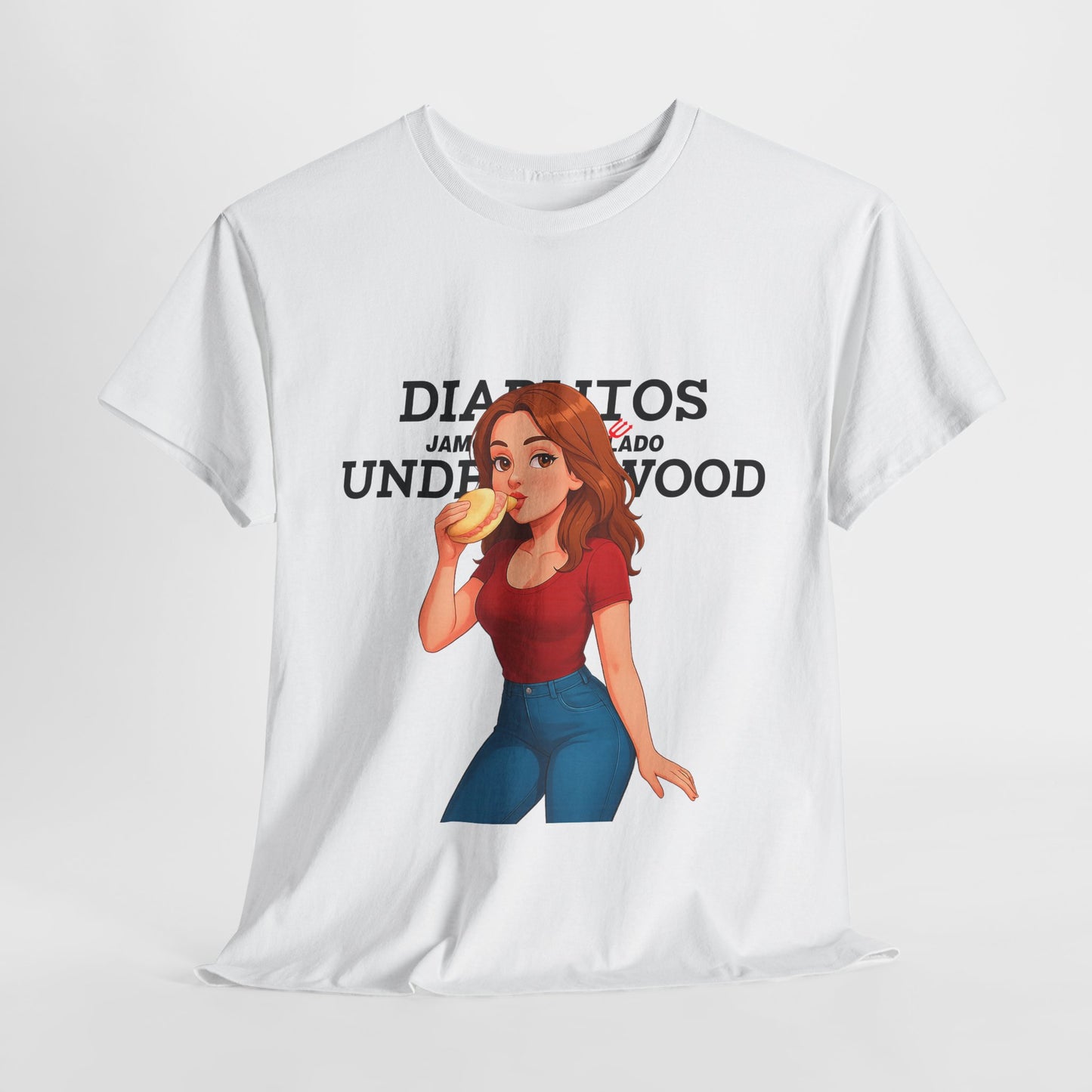 Playful Unisex Heavy Cotton Tee, Graphic T-Shirt, Funny Quote Tee, Gift for Friends, Casual Wear, Summer Outing, Camiseta Venezuela