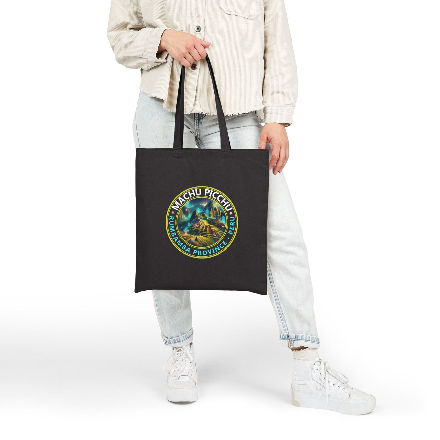 Machu Picchu Adventure Tote Bag, Eco-Friendly Shopper, Travel Accessory, Gift for Hikers, Canvas Bag for Nature Lovers, Bolso Peruano