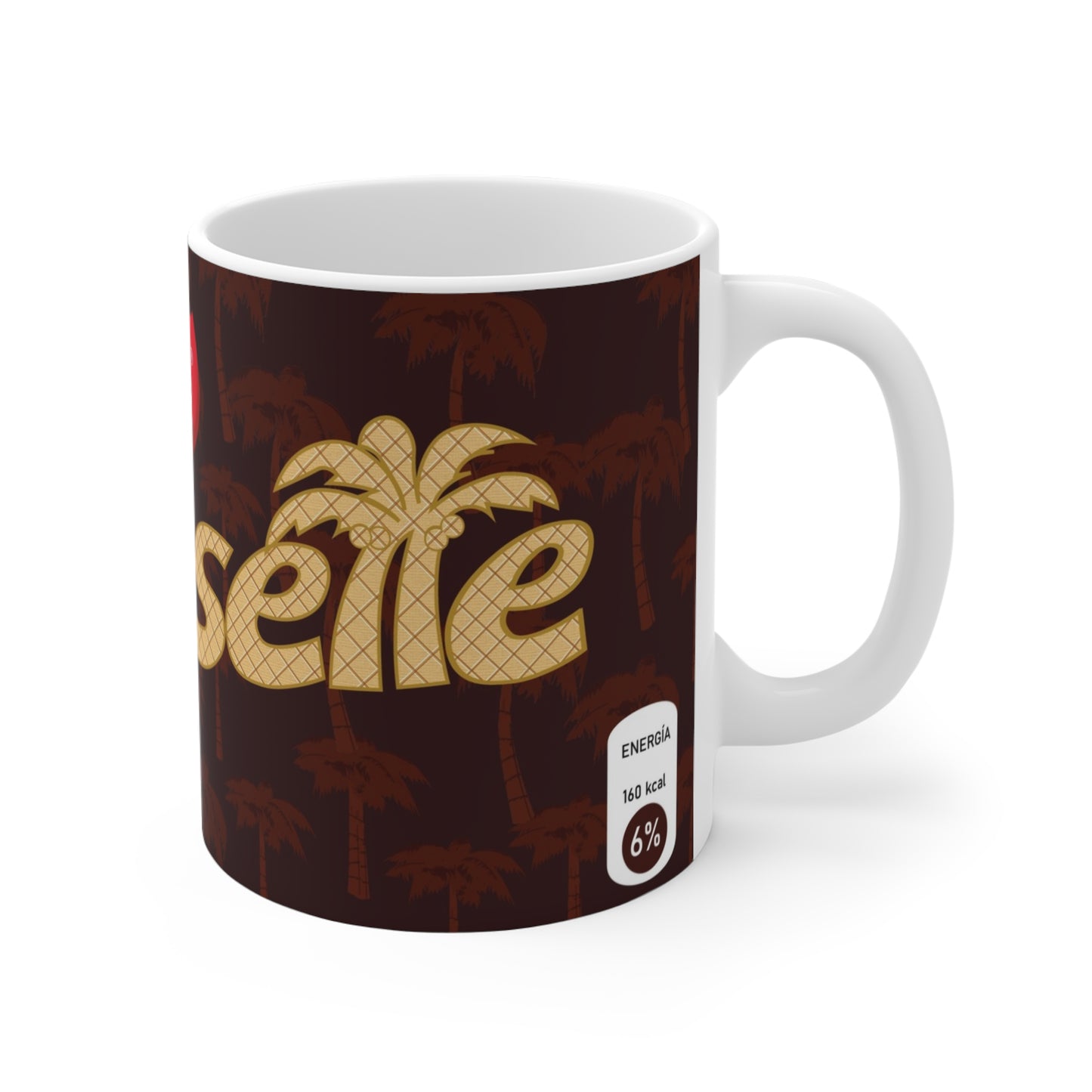 Chocolate Coconut Mug, Coffee Cup, Gift for Coffee Lovers, Nestlé Themed Mug, Tropical Vibes Mug, Cute Kitchen Decor, Cocosette