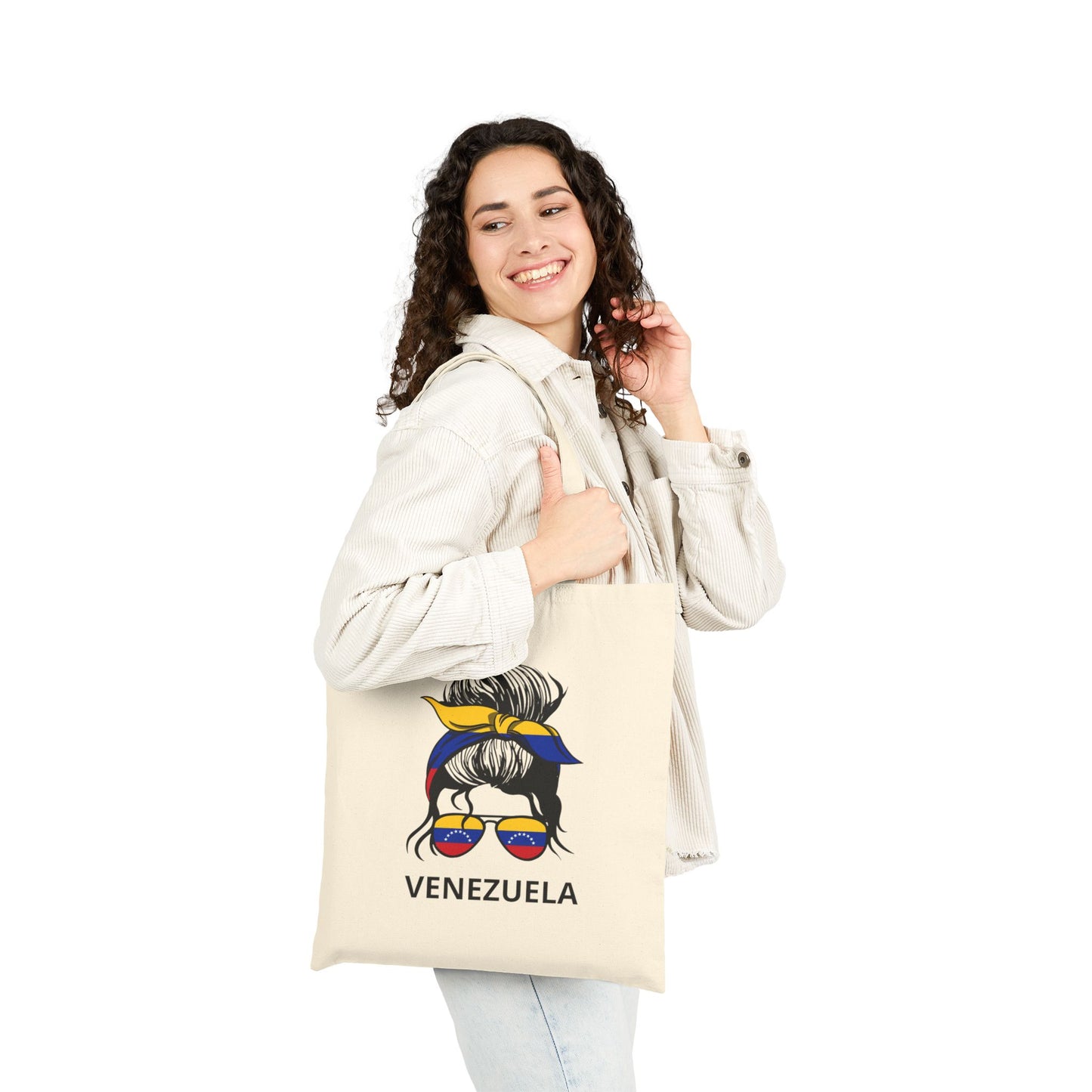 Venezuelan Pride Tote Bag, Eco-Friendly Shopping Bag, Summer Beach Tote, Travel Bag, Gift for Her, Festival Accessory