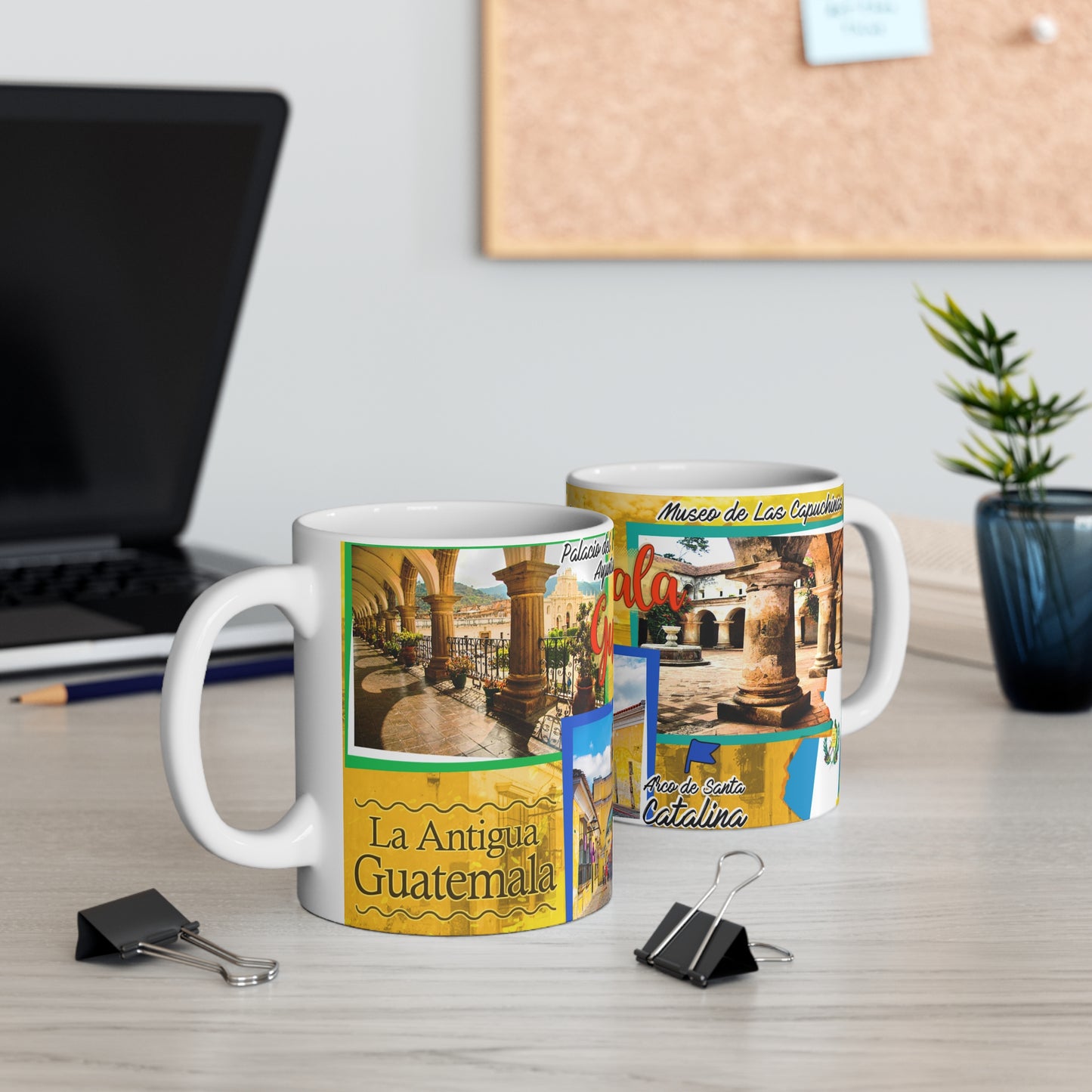 Guatemala Travel Mug, Vintage Travel Coffee Cup, Souvenir Mug, Gift for Travelers, Unique Coffee Lover's Gift, Taza Guatemala