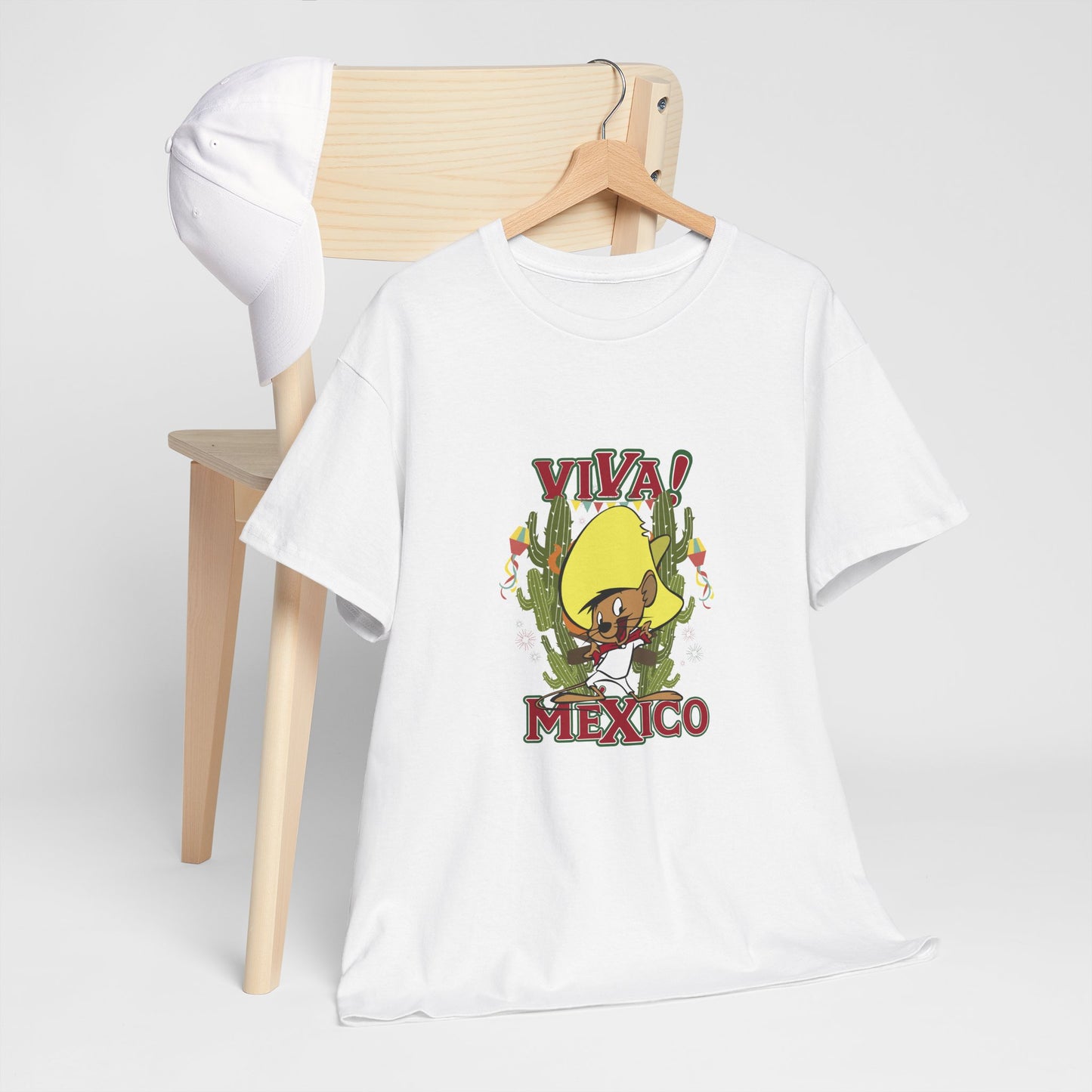 Viva Mexico Tee, Unisex Cotton Shirt, Festival Wear, Gift for Travel Lovers, Summer Party Top, Cactus Graphic Tee