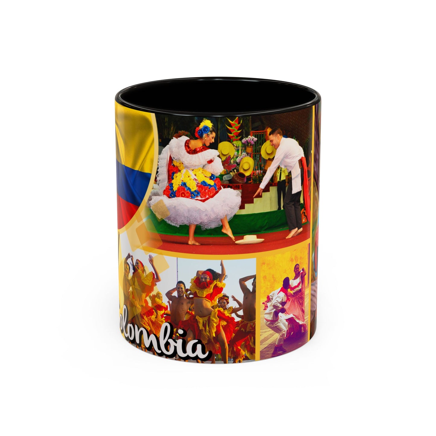 Colorful Colombian Art Mugs, Coffee Cup, Unique Gift, Vibrant Design, Home Decor, Cultural Celebrations