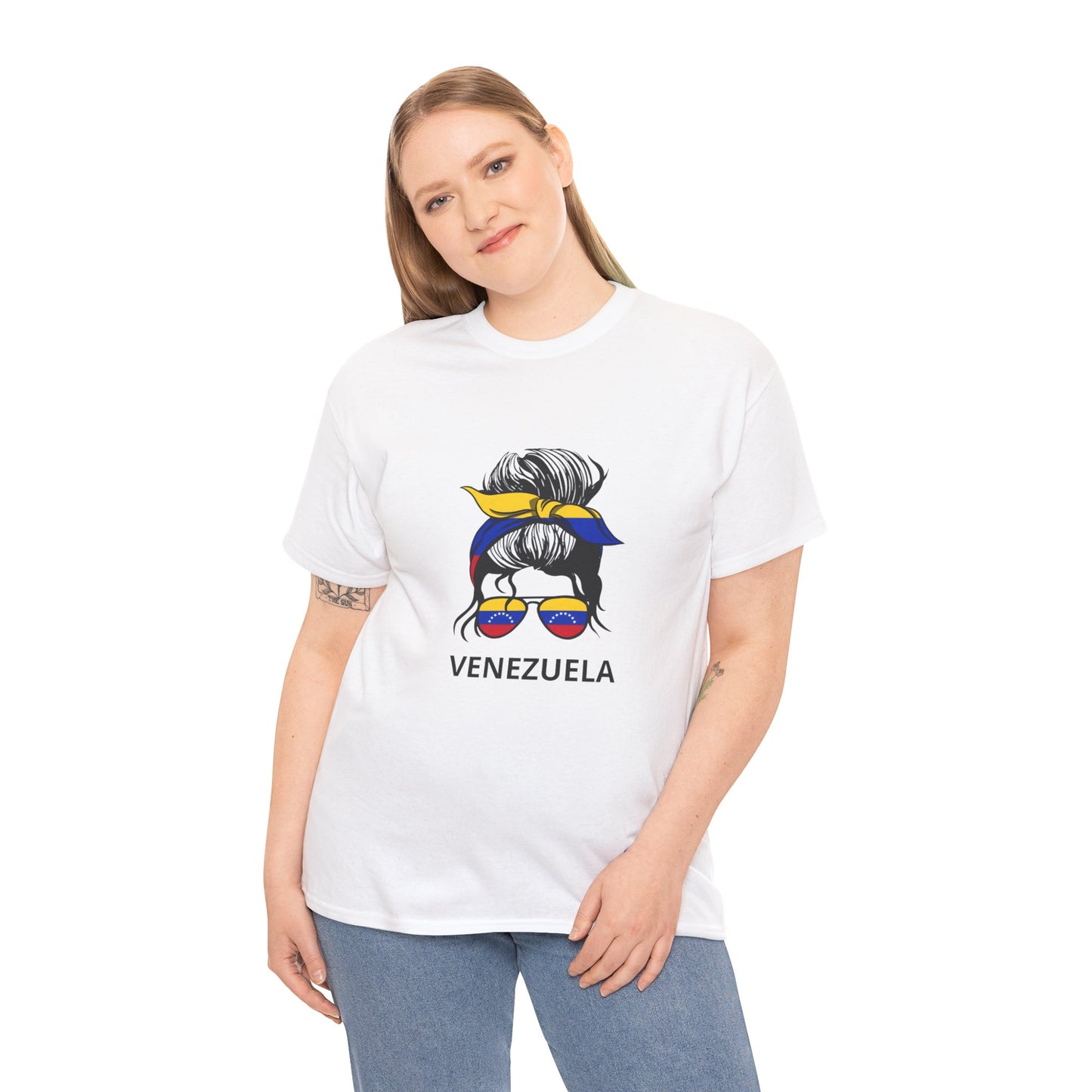 Venezuelan Pride Tee, Unisex Cotton T-Shirt, Casual Wear, Gift for Her, Summer Outfit, Cultural Celebration