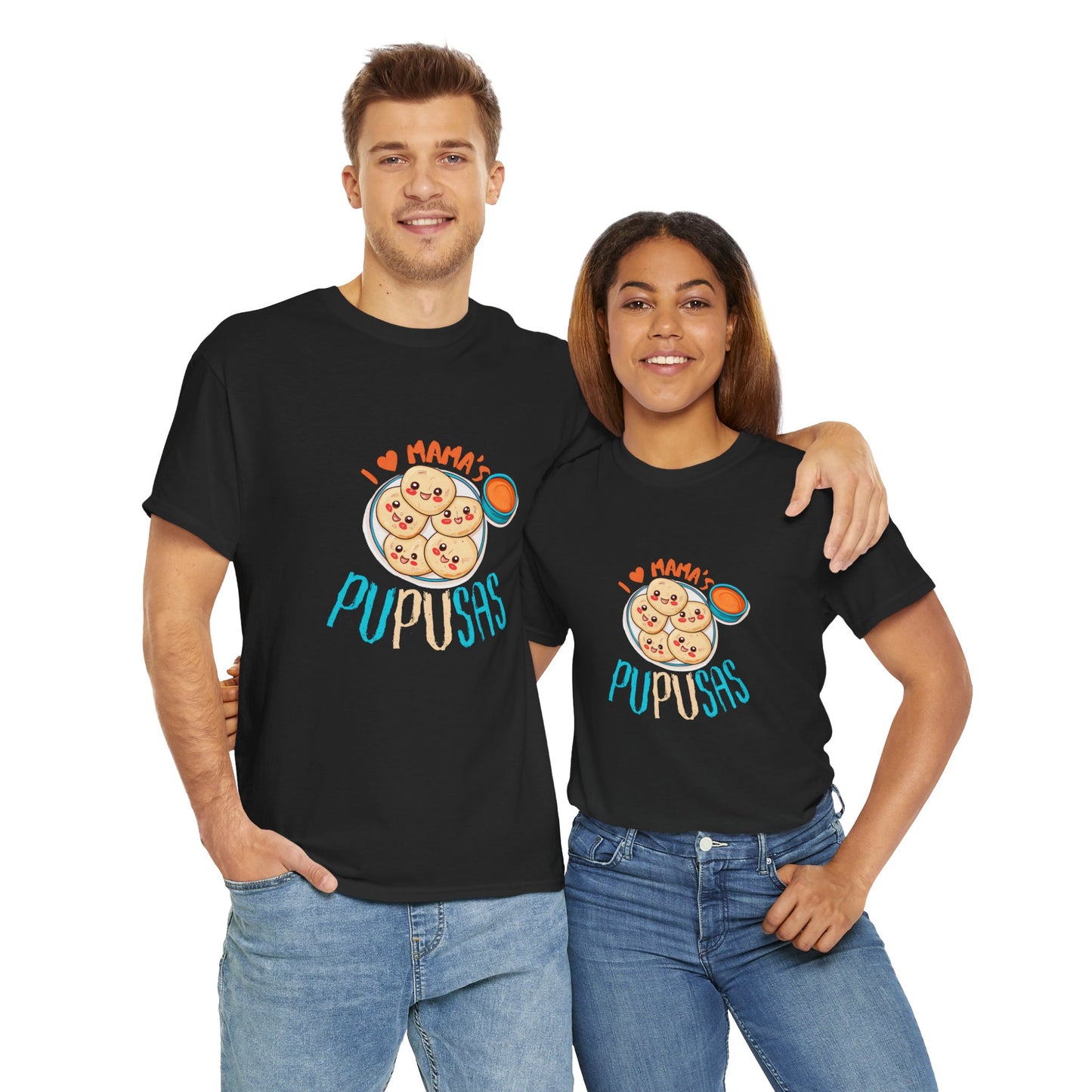 Pupusas Love Tee, Foodie Shirt, Gift for Food Lovers, Casual Wear, Kitchen Humor Tee, T-Shirt for Pupusa Fans