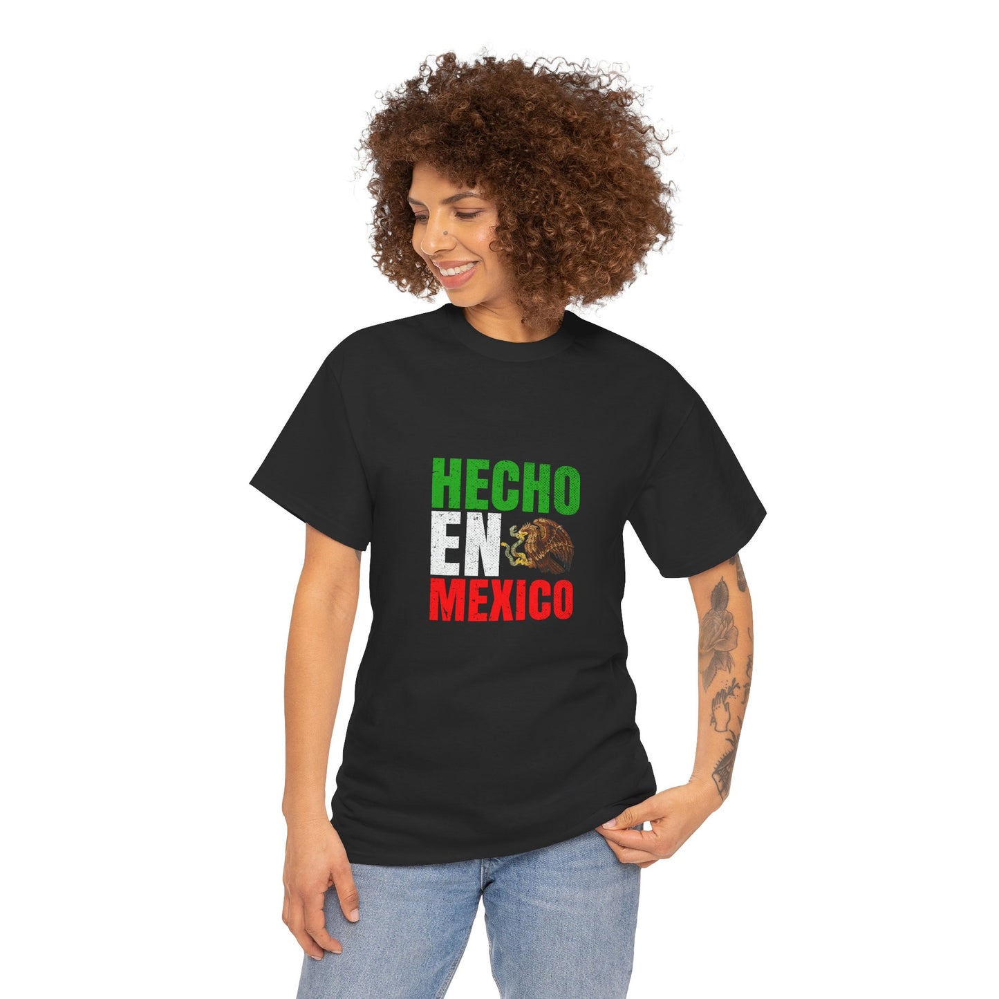 Hecho en Mexico Unisex Heavy Cotton Tee, Casual Tee, Comfortable Shirt, Gift for Him/Her, Mexican Pride Apparel