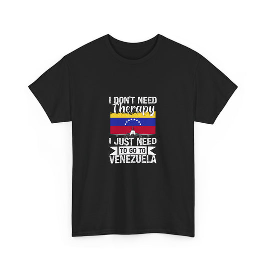 Venezuelan Therapy Unisex Tee, Travel Shirt, Gift for Travelers, Adventure Tee, Vacation T-Shirt