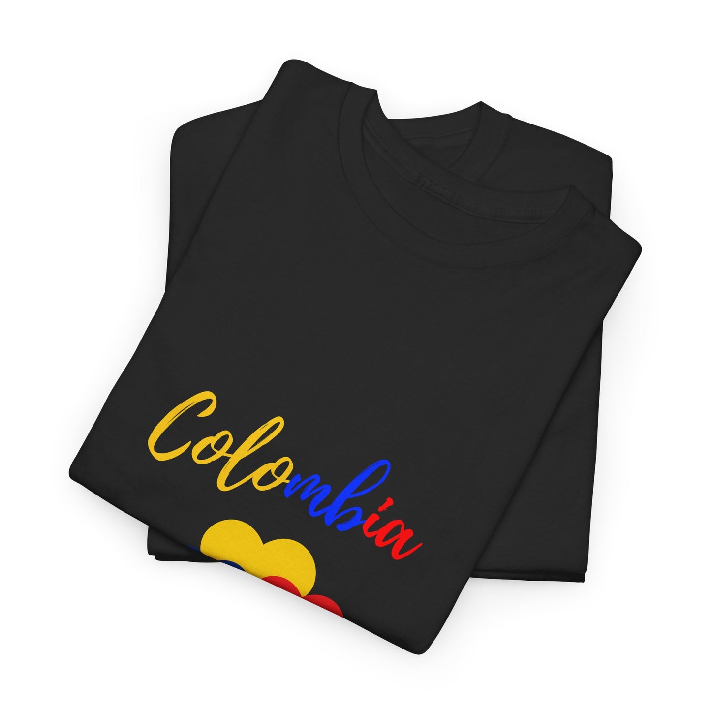 Colombia Love Heart Unisex Tee, Casual Tee, Travel Shirt, Gift for Colombians, Pride Apparel, Summer Fashion