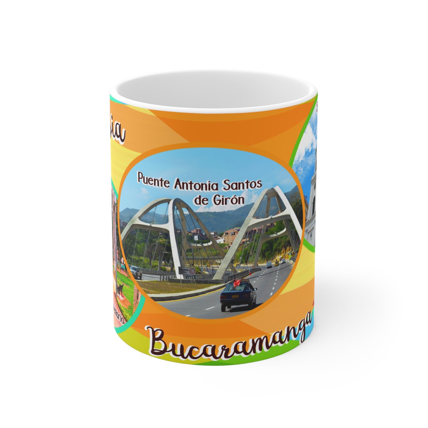 Bucaramanga Travel Mug, Colombian Souvenir Cup, Coffee Lover Gift, Colorful Scenic Mug, Personalized Travel Keepsake