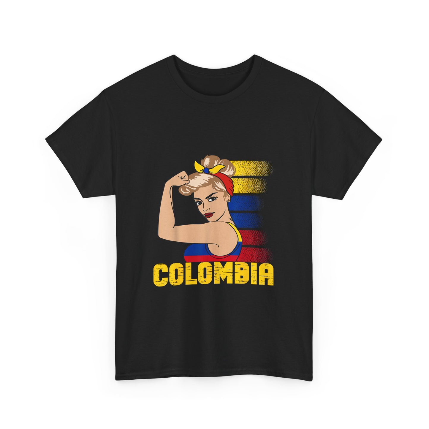 Colombian Girl Design Tee, Camiseta Colombian Girl, T-shirt Colombian, Moda Colombiana