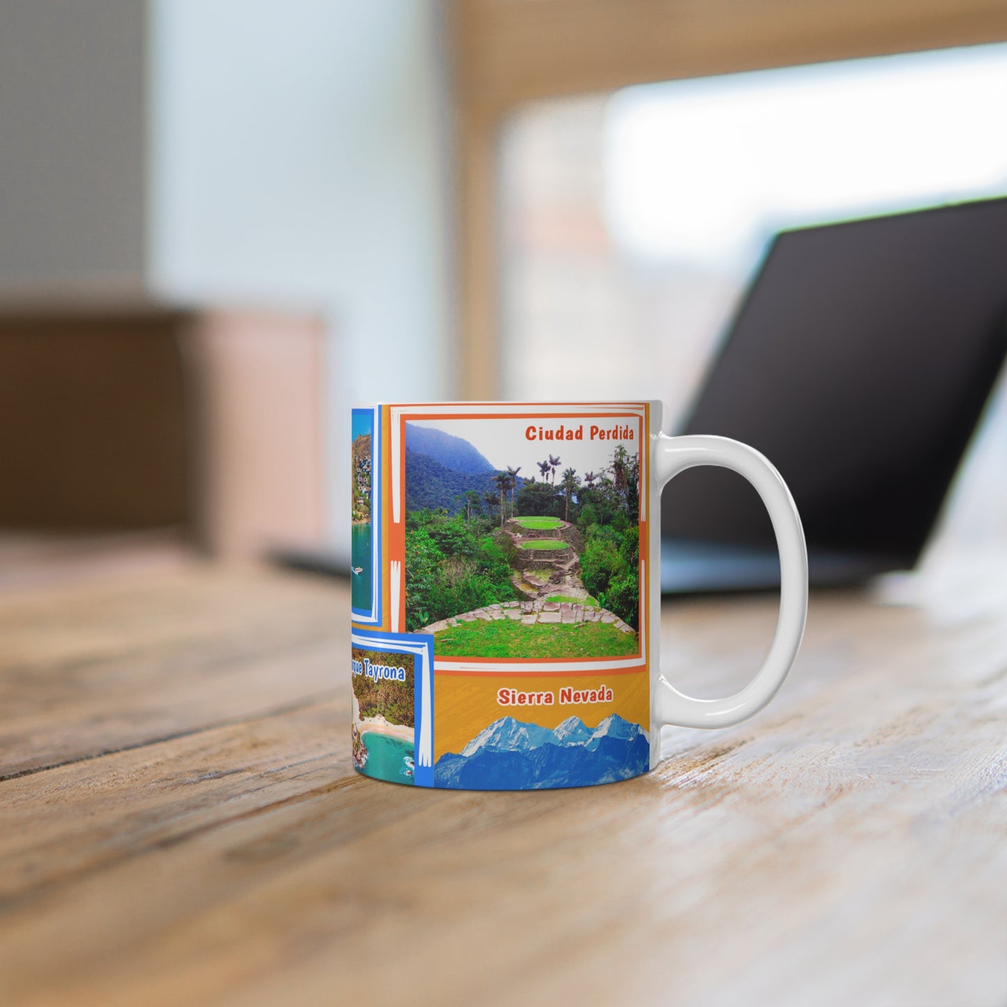 Santa Marta Mug with Tropical Destinations Design, Colorful Coffee Cup, Gift for Travelers, Vacation Memory Mug, Summer Vibes [...]