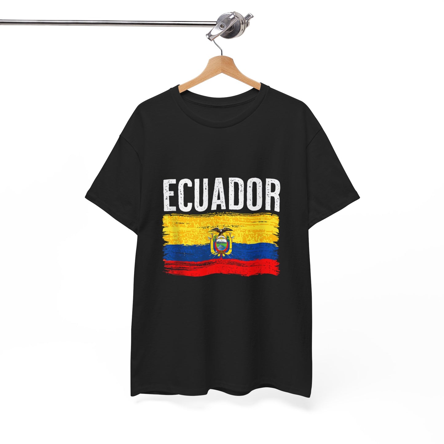 Ecuador Flag Unisex Cotton Tee | Casual Wear, Travel Souvenir, Gifts for Him, Gifts for Her, Summer Tee