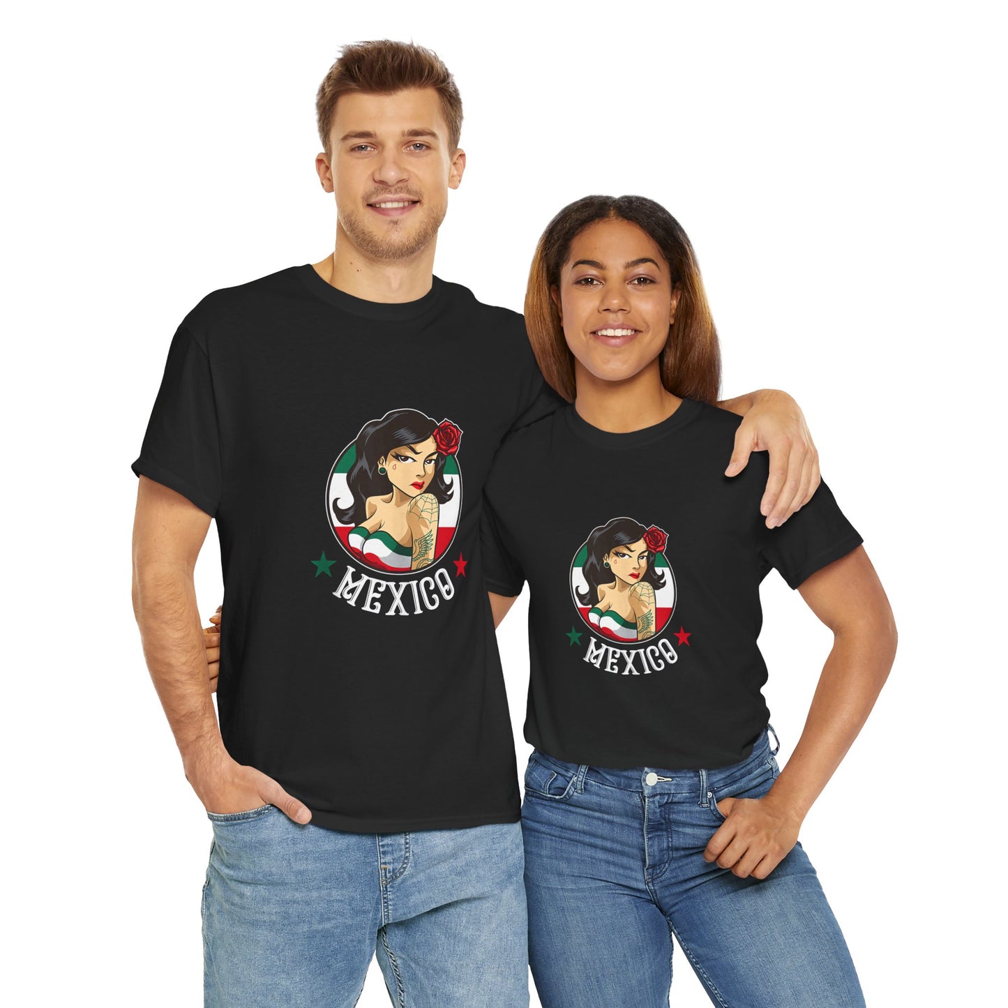 Mexican Heritage Unisex Heavy Cotton Tee, Cultural T-Shirt, Vintage Style Shirt, Ideal for Family Gatherings, Great for Celebrations, [...]