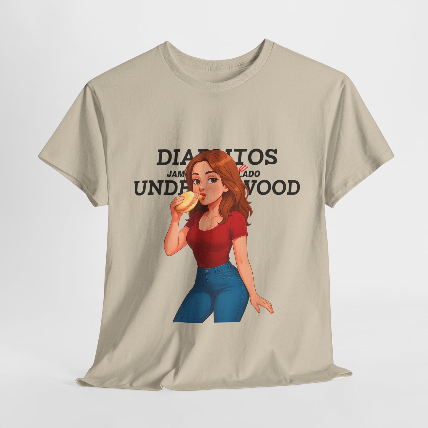 Playful Unisex Heavy Cotton Tee, Graphic T-Shirt, Funny Quote Tee, Gift for Friends, Casual Wear, Summer Outing, Camiseta Venezuela