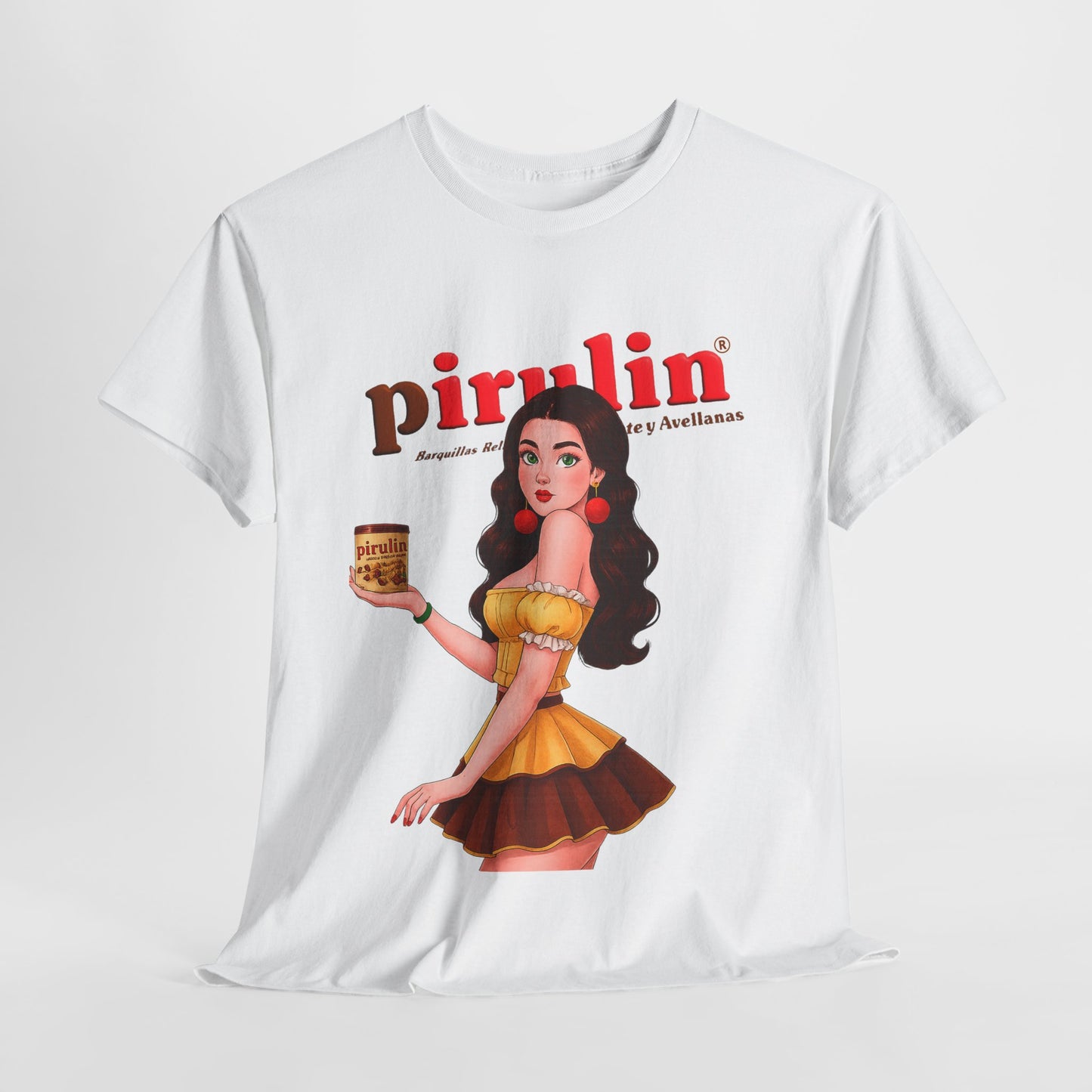 Vintage Style Graphic Tee with Retro Girl Design | Unisex Cotton T-Shirt, Casual Wear, Gift Idea, Summer Fashion, Statement Shirt, Pirulin