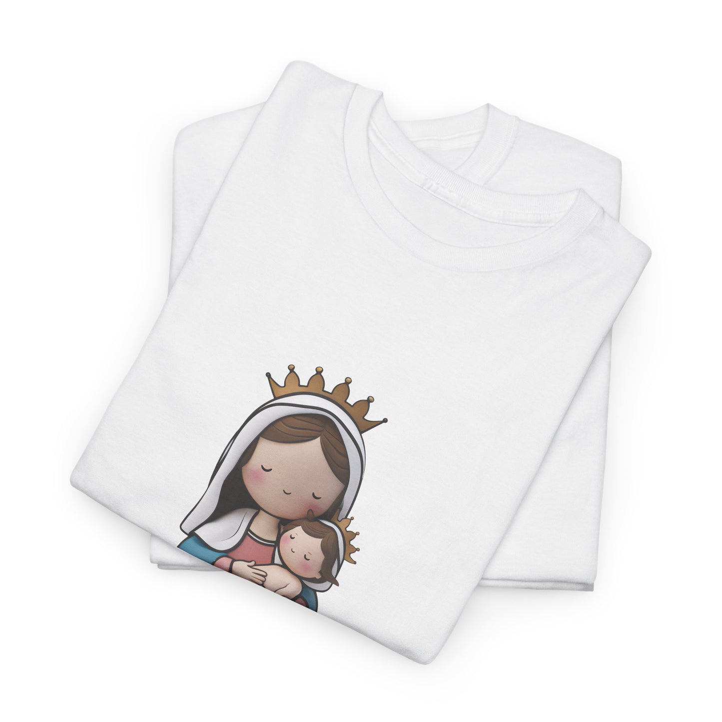 Gracias Chinita Unisex Heavy Cotton Tee, Cute Religious Shirt, Gifts for Moms, Everyday Wear, Spiritual Apparel, Faith-Based Clothing, Maracaibo