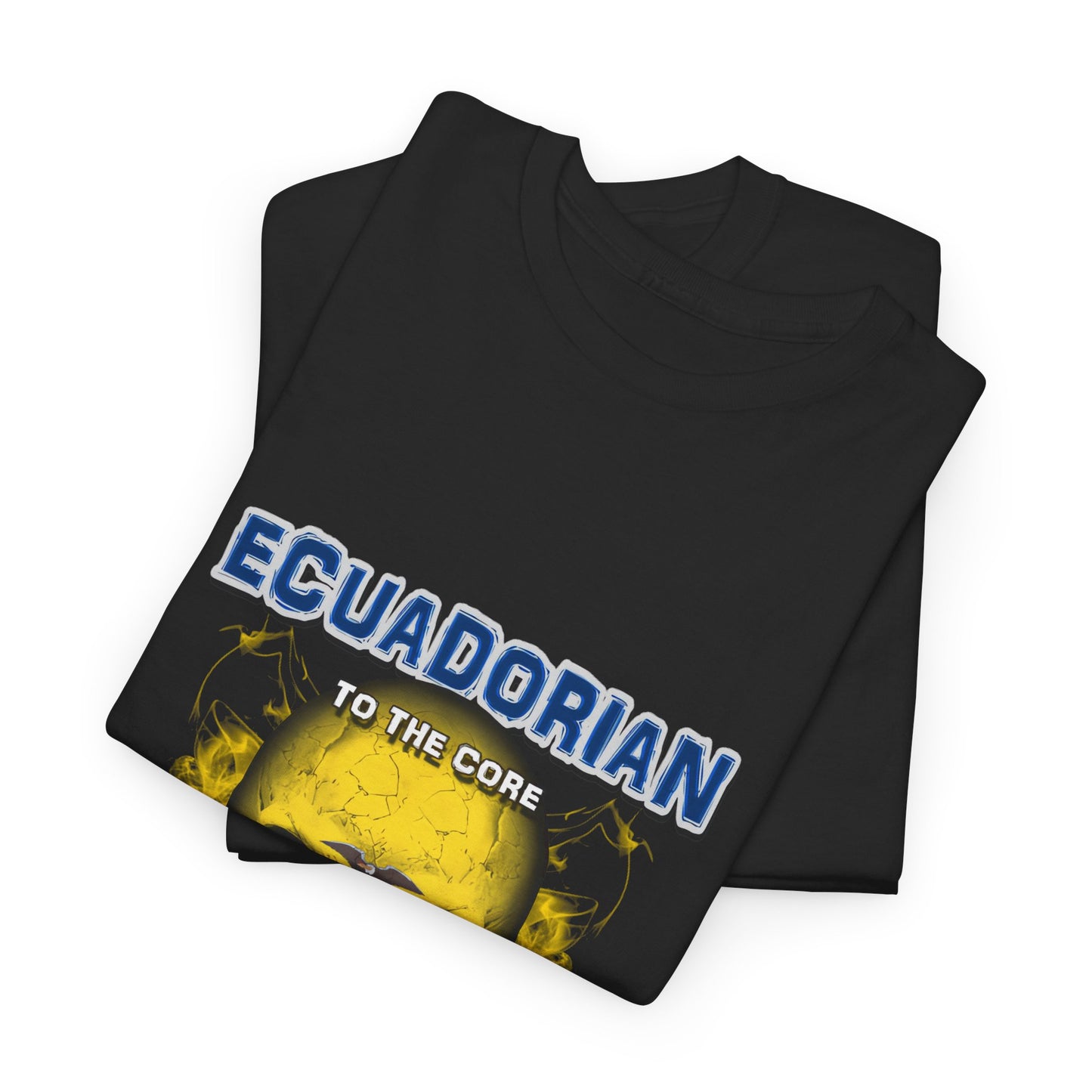 Ecuadorian Skull Tee - Unisex Heavy Cotton T-Shirt, Ecuador Pride Shirt, Skulls Design, Gift for Ecuadorians, Casual Wear, Unique Tee