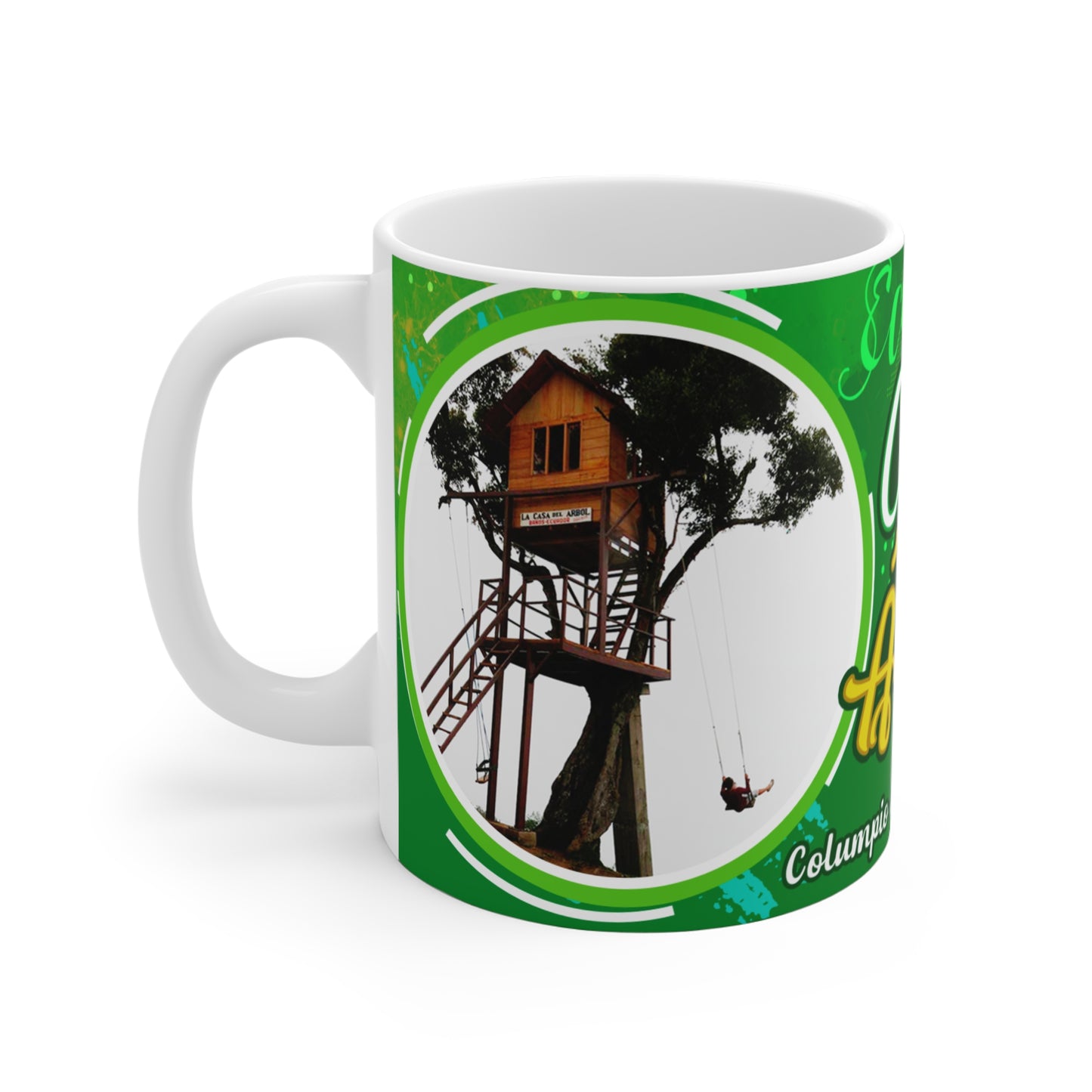 Ecuador Tree House Mug, Casa del Árbol Coffee Cup, Eco-Friendly Travel Gift, Adventure Souvenir, Unique Experience Mug, Taza Ecuador