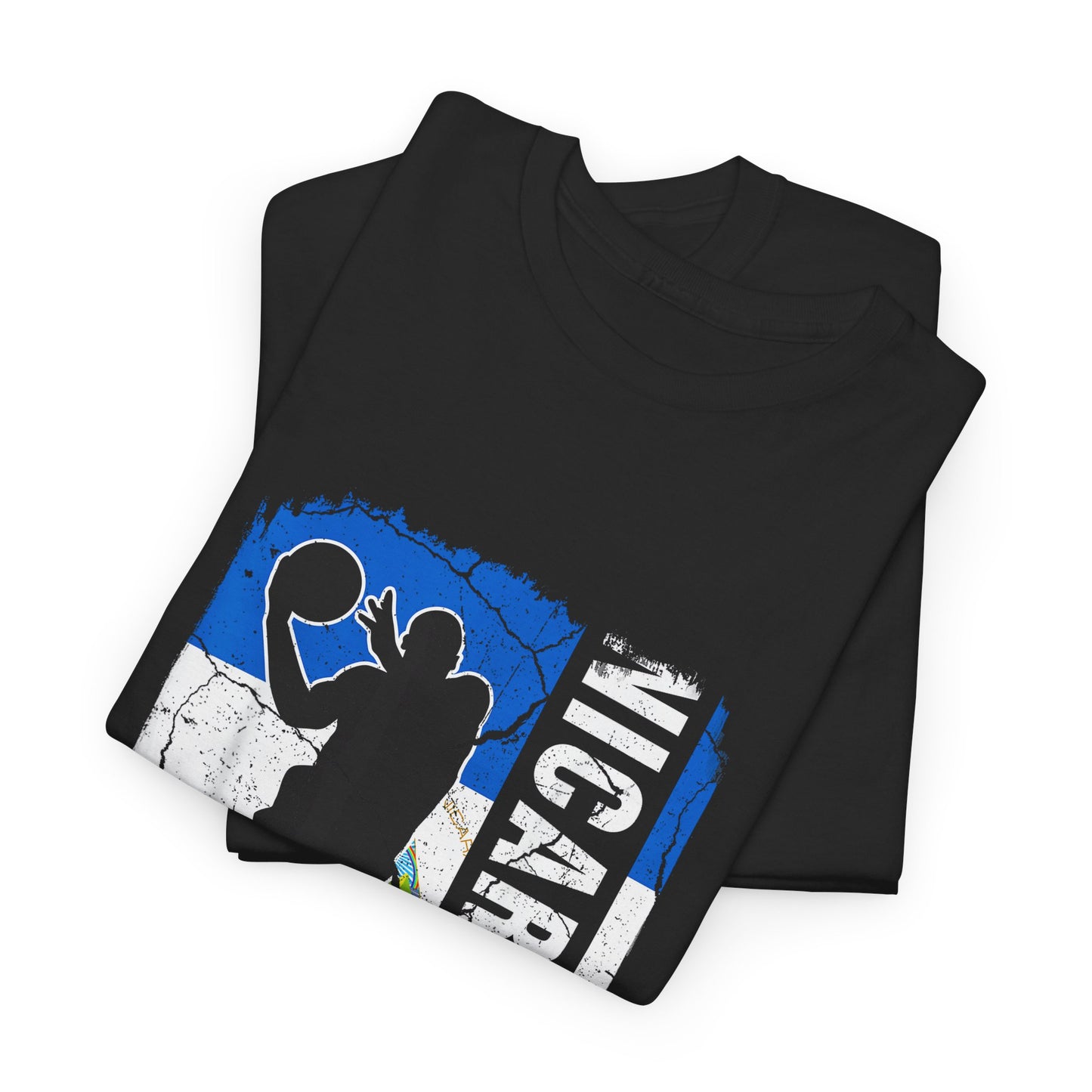 Basketball Lover's Unisex Heavy Cotton Tee, Sports Shirt, Gift for Him/Her, Casual Wear, Comfortable Tee, All Season Apparel, Nicaragua