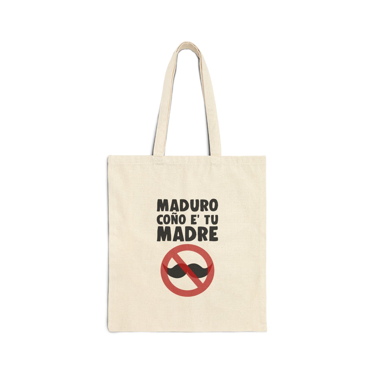 Funny Cotton Canvas Tote Bag - MADURO CONO E' TU MADRE, Eco-Friendly Shopping, Gift for Friends, Beach Bag, Market Tote