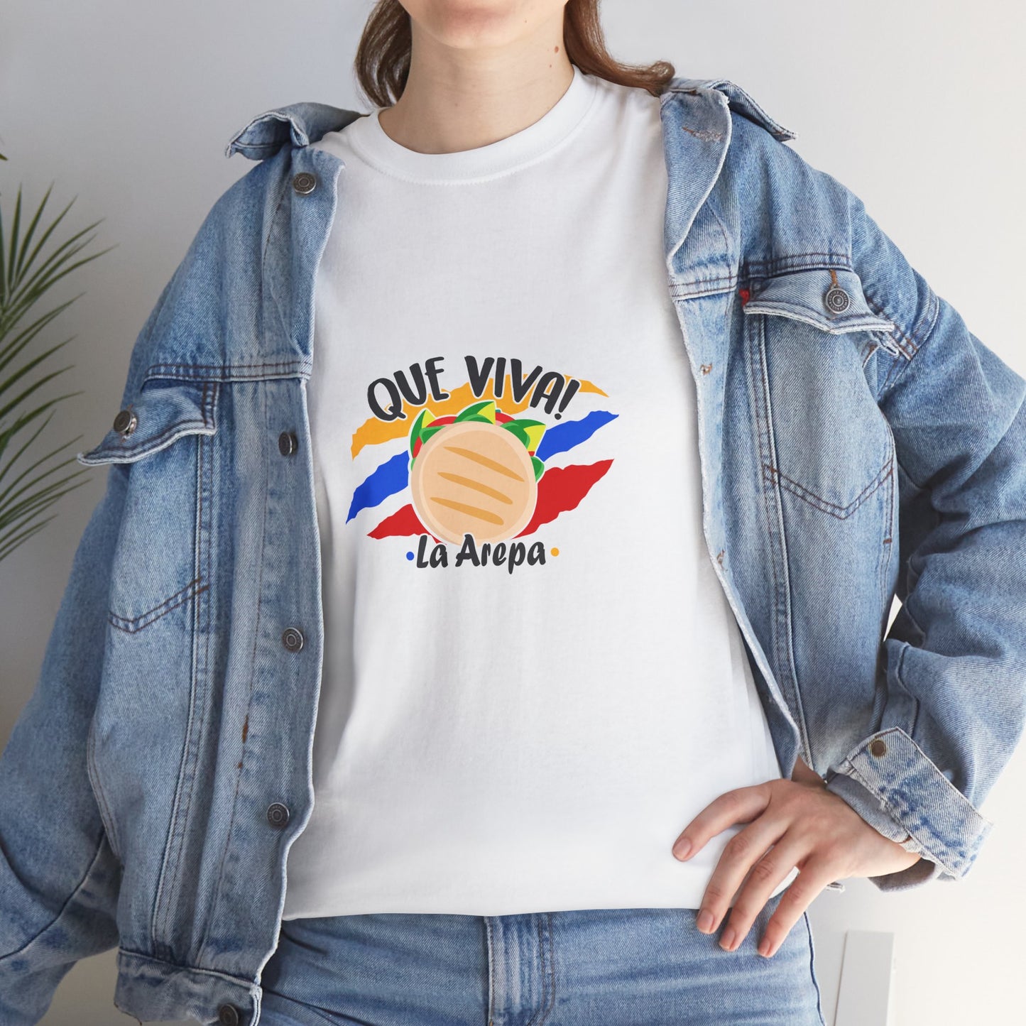 Vibrant Celebration Tee, La Arepa venezolana, Unisex Cotton T-Shirt, Gift for Sports Fans, Casual Everyday Wear, Summer Venezuela T-shirt