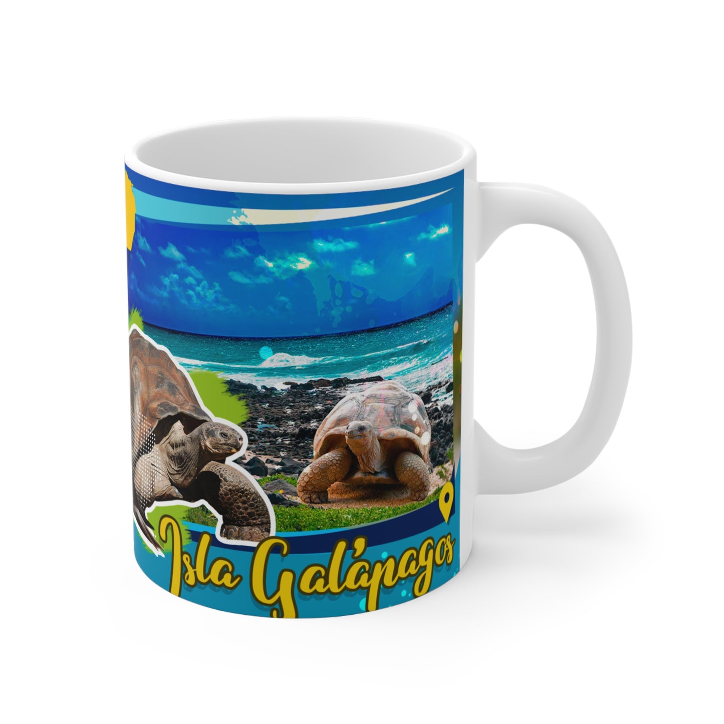 Ecuador Coastline Mug - Tropical Vibe, Perfect for Gifts, Travelers, Beach Lovers, Unique Souvenir, Cozy Coffee Moments, Taza Ecuador