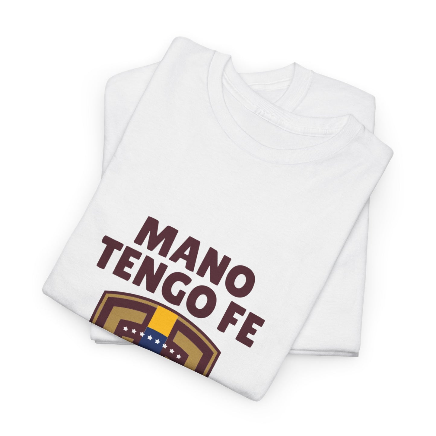 Venezuela  Unisex Heavy Cotton Tee, Motivational Shirt, Casual Wear, Gift for Believers, Mano tengo fe, Everyday Tees, [...]