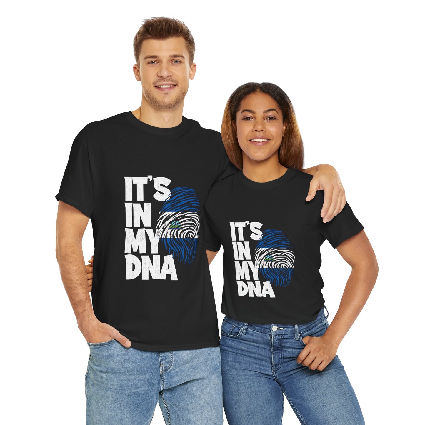 Nicaragua Unisex Heavy Cotton Tee - It's In My DNA Graphic Tee, Casual Wear, Gift for Friends, Family Reunion Shirt, Unique Statement Piece