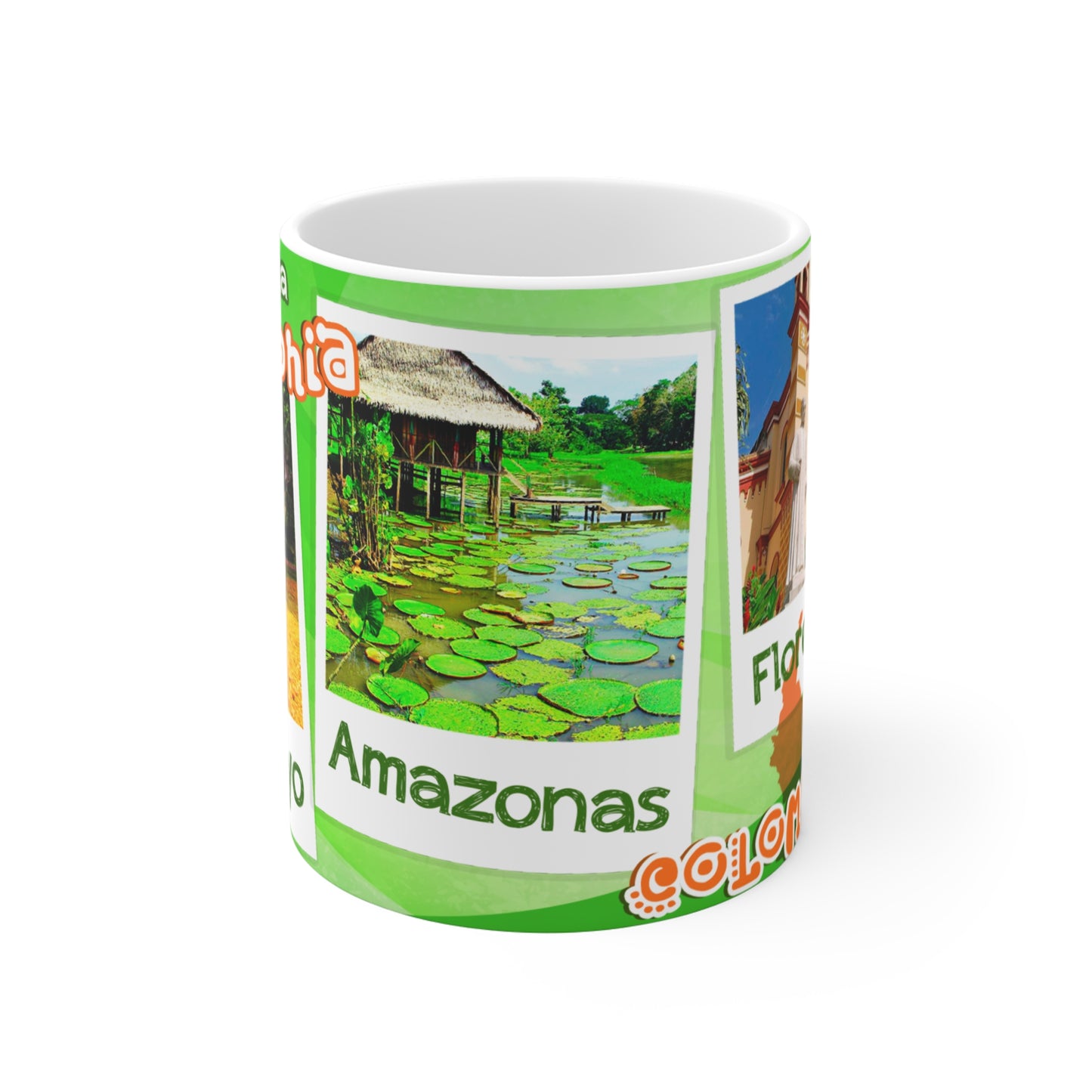 Amazonia Adventure Coffee Mug, Tropical Mug Gift, Nature Lover's Mug, Verde Coffee Cup, Eco-Friendly Drinkware, Colombia Mug
