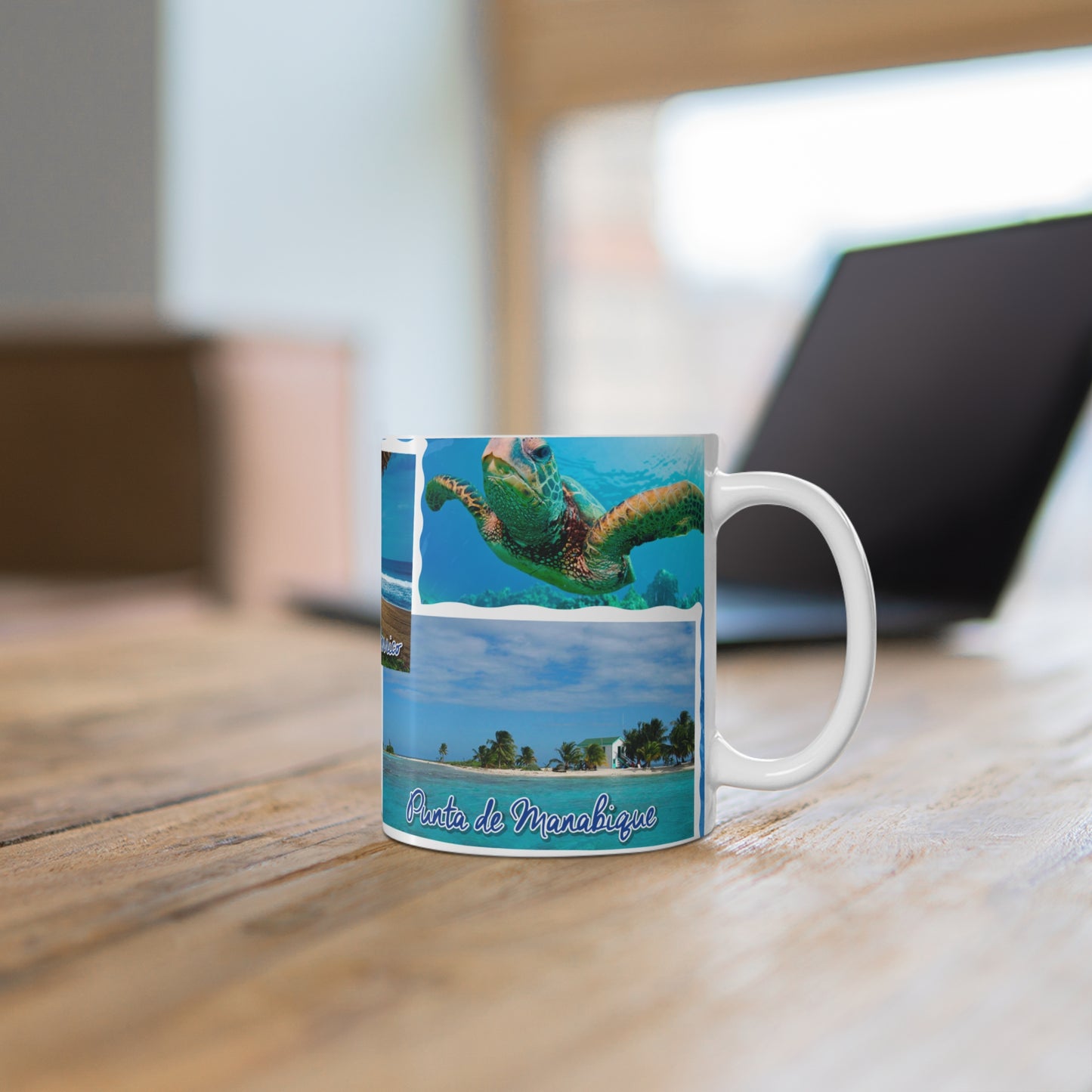 Tropical Paradise Mug, Beach Lover Gift, Vacation Souvenir, Travel Coffee Cup, Summer Decor, Relaxing Day Mug, Taza Guatemala