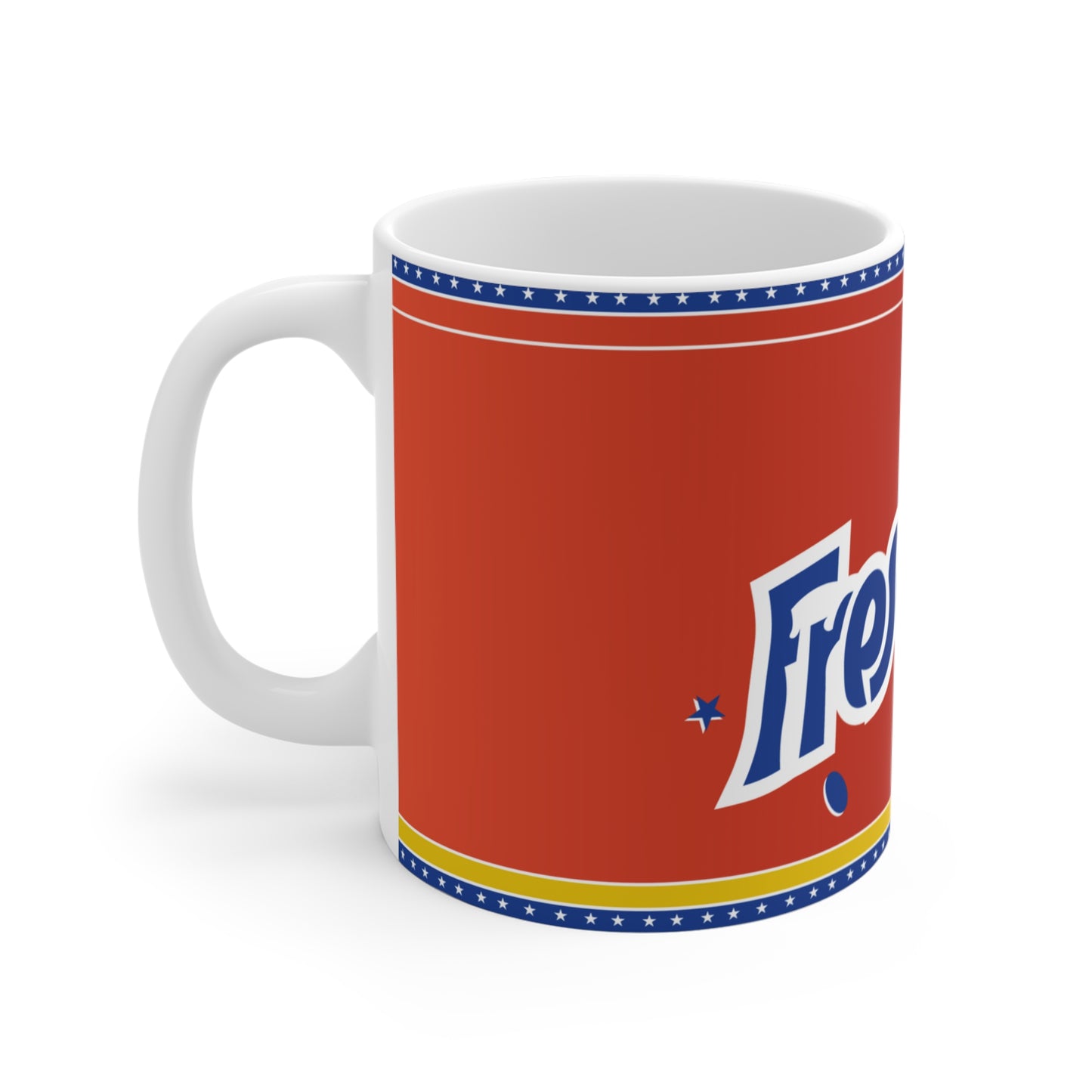 Festive Frescolita Mug - 11oz Fun Coffee Cup for Celebrations, Holiday Gift, Party Decor, Soft Drink Lover's Favorite, Taza Venezolana