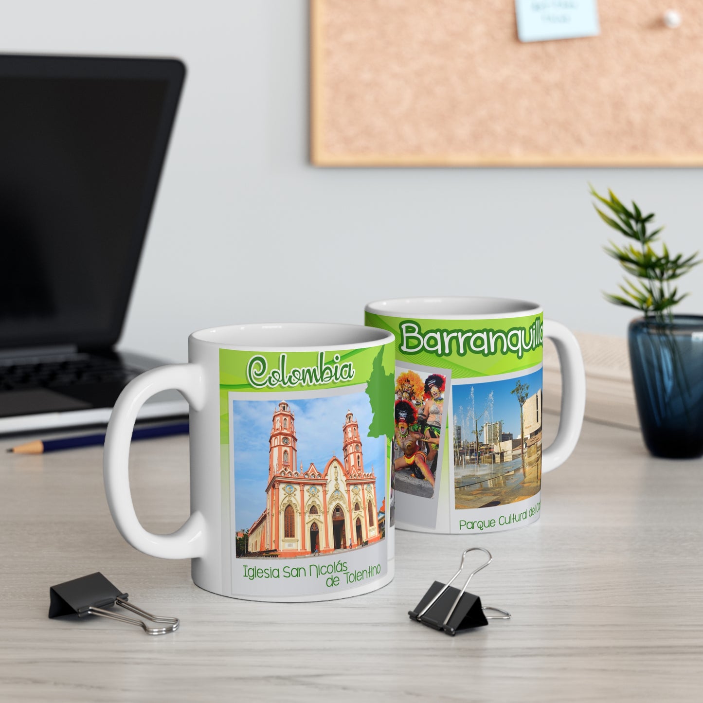 Vibrant Colombia Mug, Travel Souvenir, Coffee Lovers Gift, Colombian Culture, Unique Home Decor, Fun Carnival Art, Barranquilla Mug
