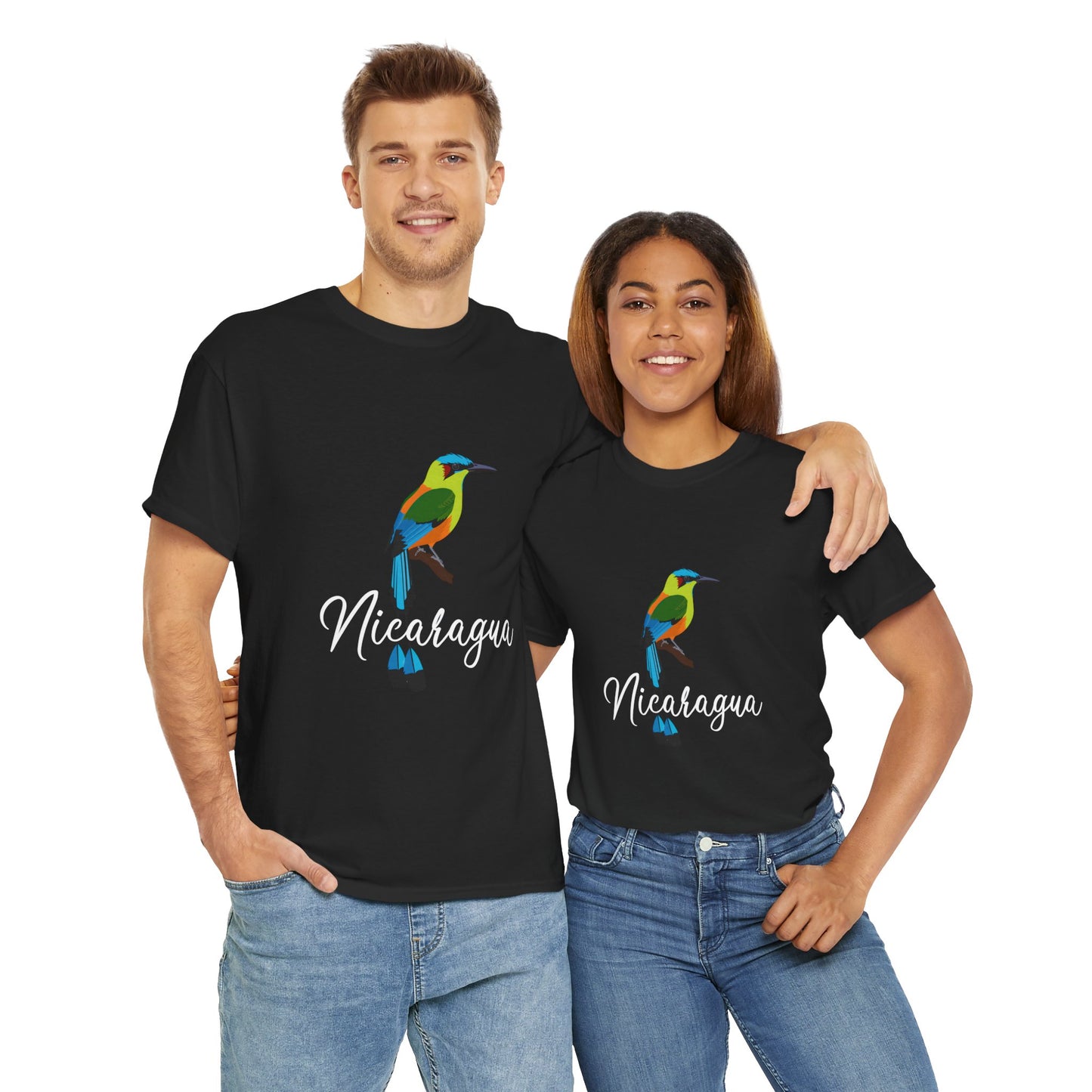 Vibrant Nicaragua Bird Tee, Nature Lover Shirt, Travel T-Shirt, Unisex Graphic Tee, Eco-Conscious Style