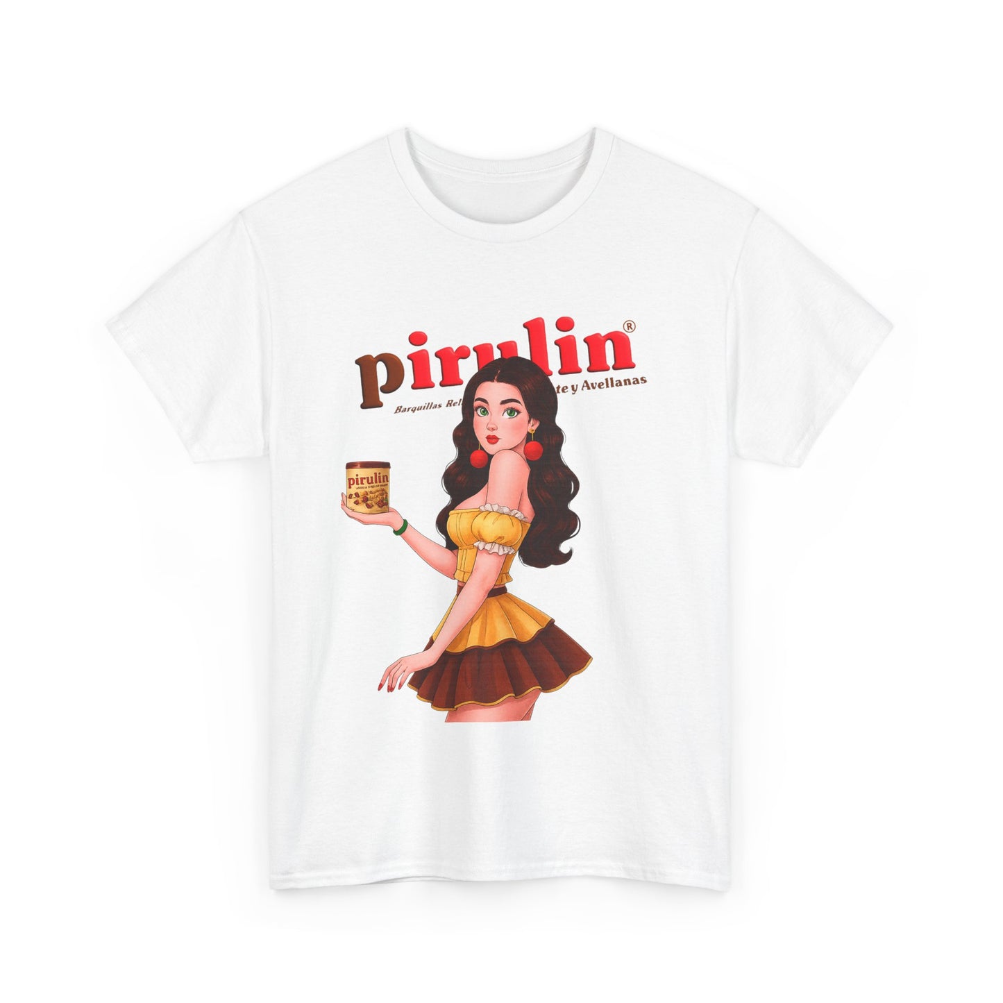 Vintage Style Graphic Tee with Retro Girl Design | Unisex Cotton T-Shirt, Casual Wear, Gift Idea, Summer Fashion, Statement Shirt, Pirulin